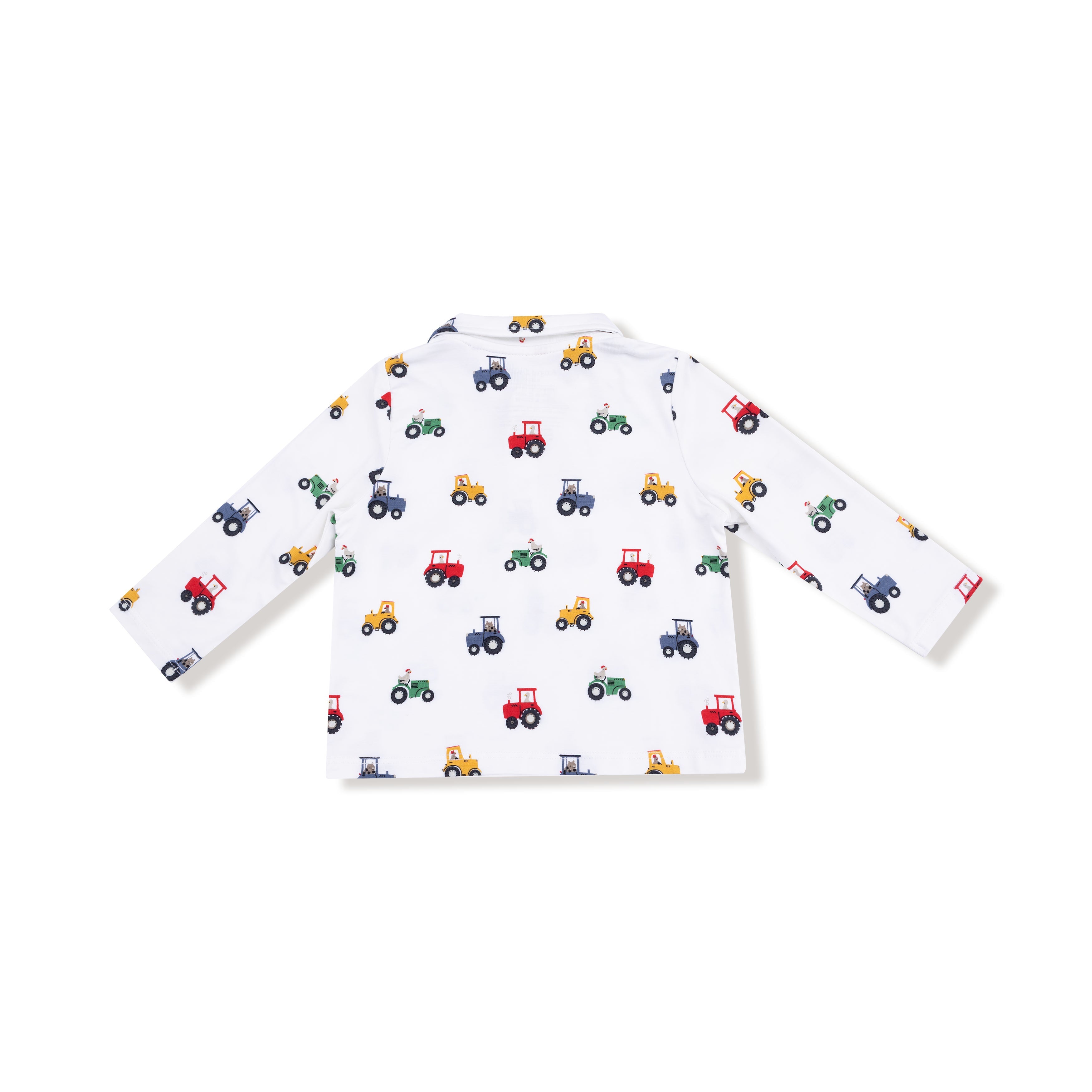 Polo Long Sleeve Shirt Tractor Print