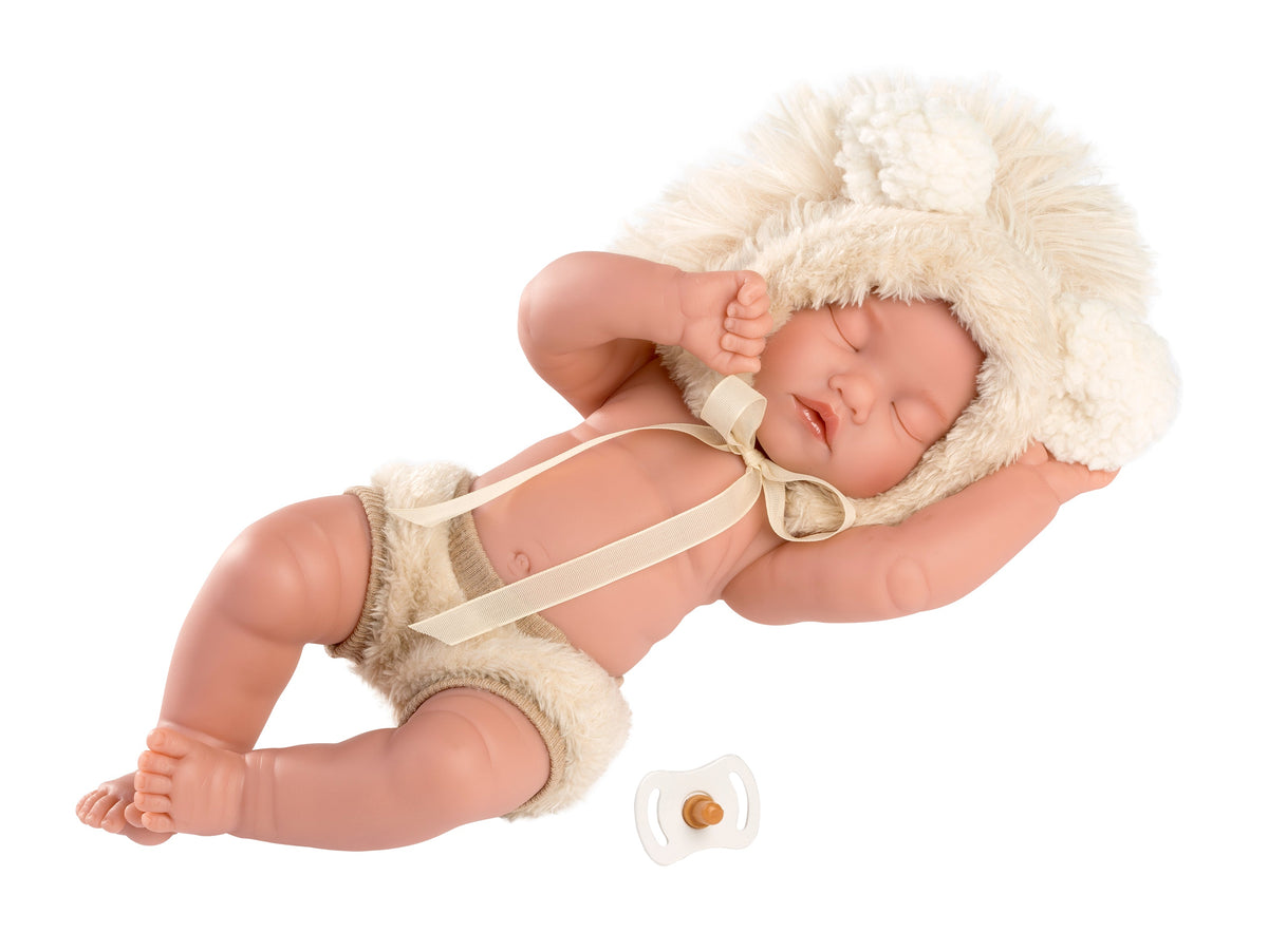 11.8" Articulated Little Baby Doll Austin with Lion Hood