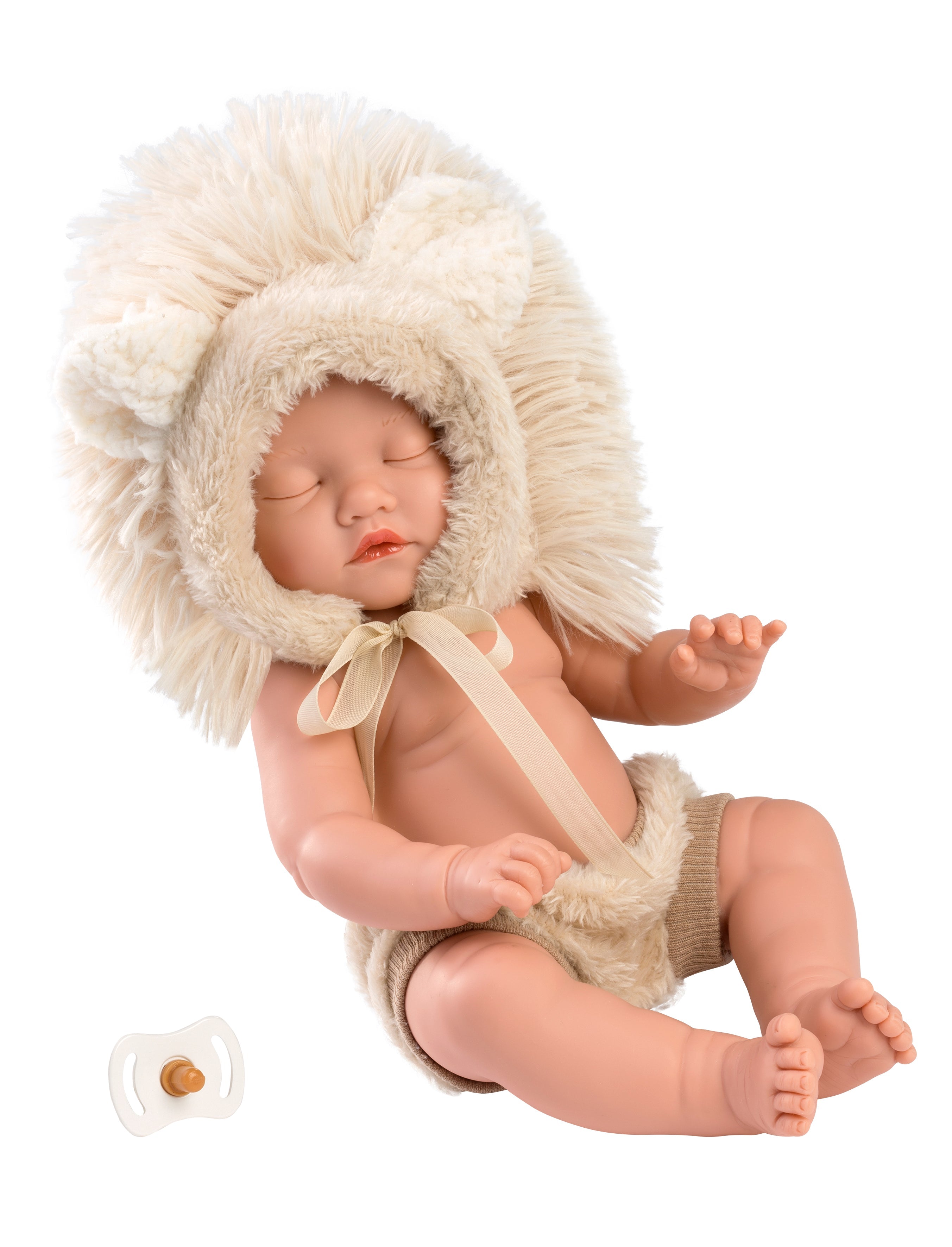 11.8" Articulated Little Baby Doll Austin with Lion Hood