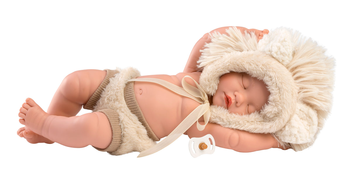 11.8" Articulated Little Baby Doll Austin with Lion Hood