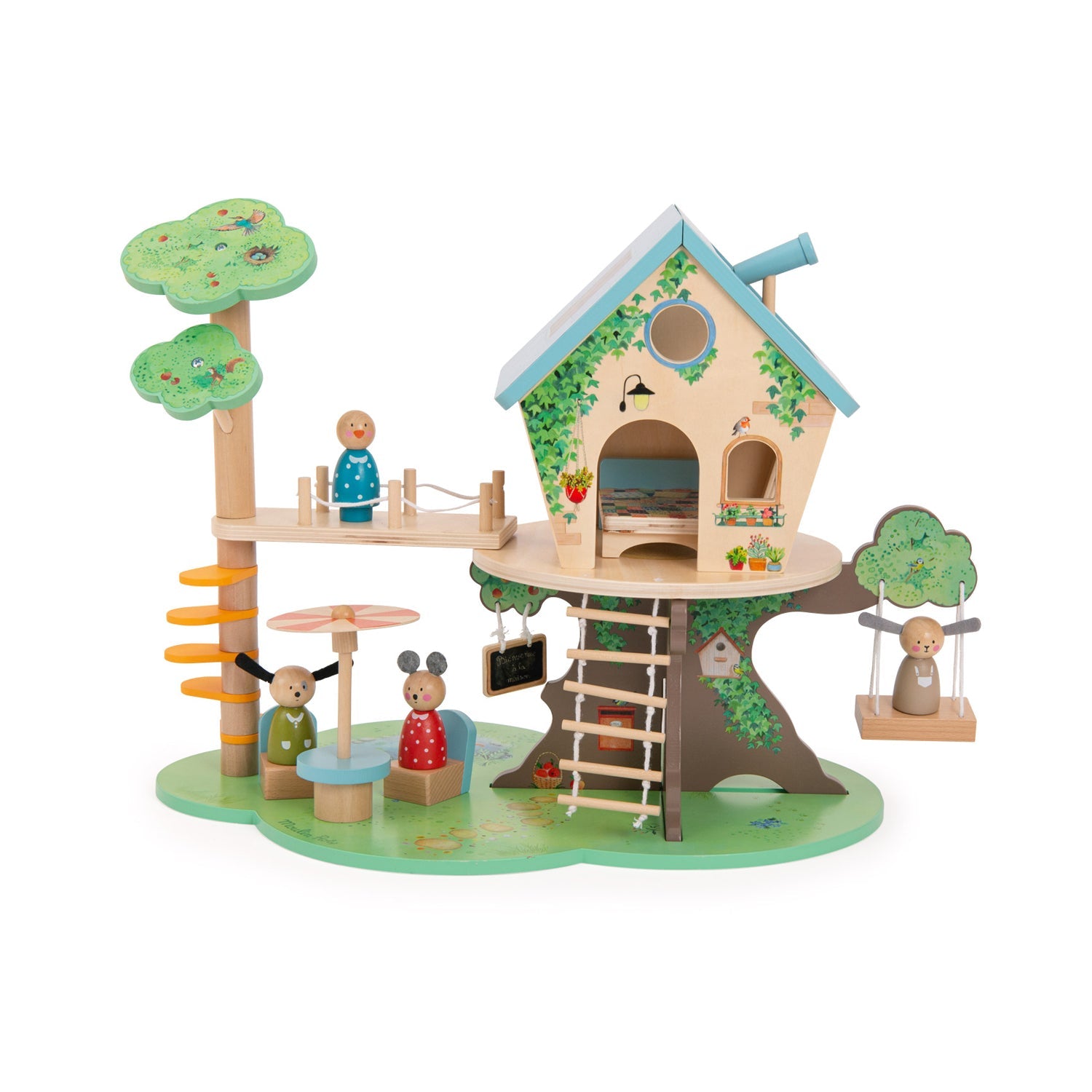 Assorted Wooden Characters - Playhouse The Big Family