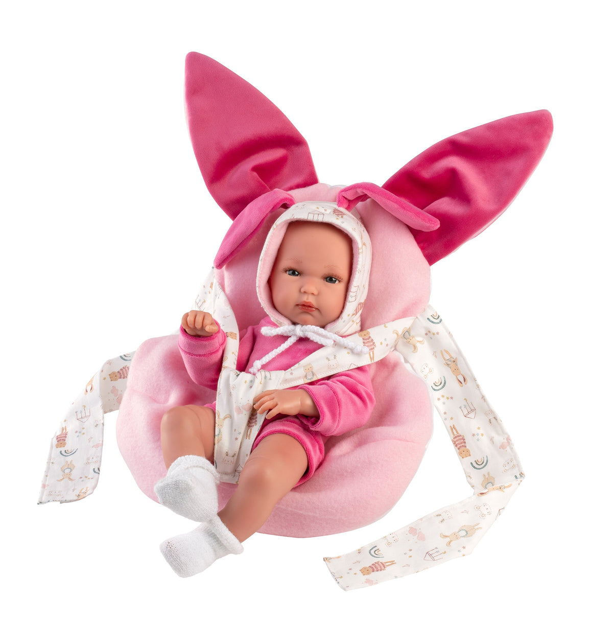 13.8" Anatomically-Correct Newborn Doll Myla with Baby Carrier
