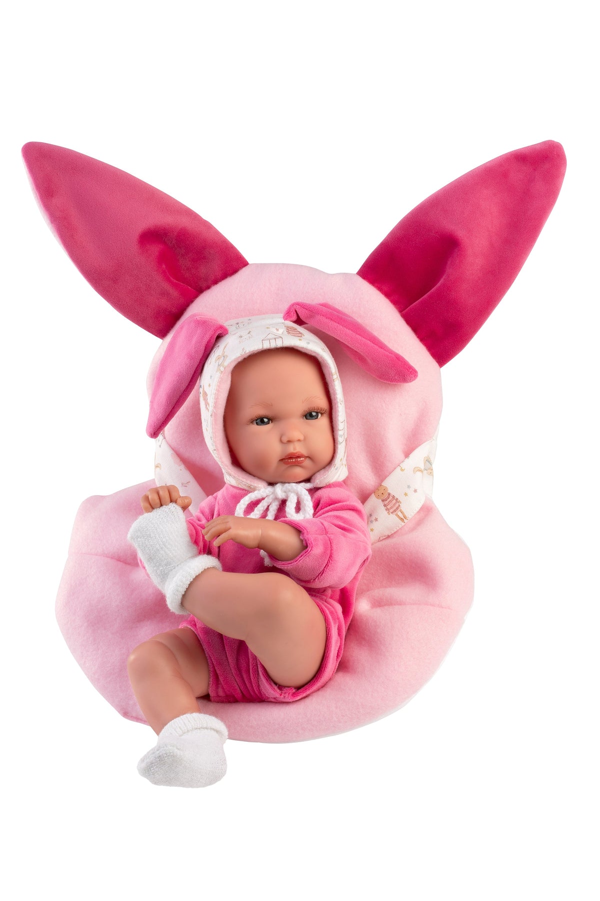 13.8" Anatomically-Correct Newborn Doll Myla with Baby Carrier