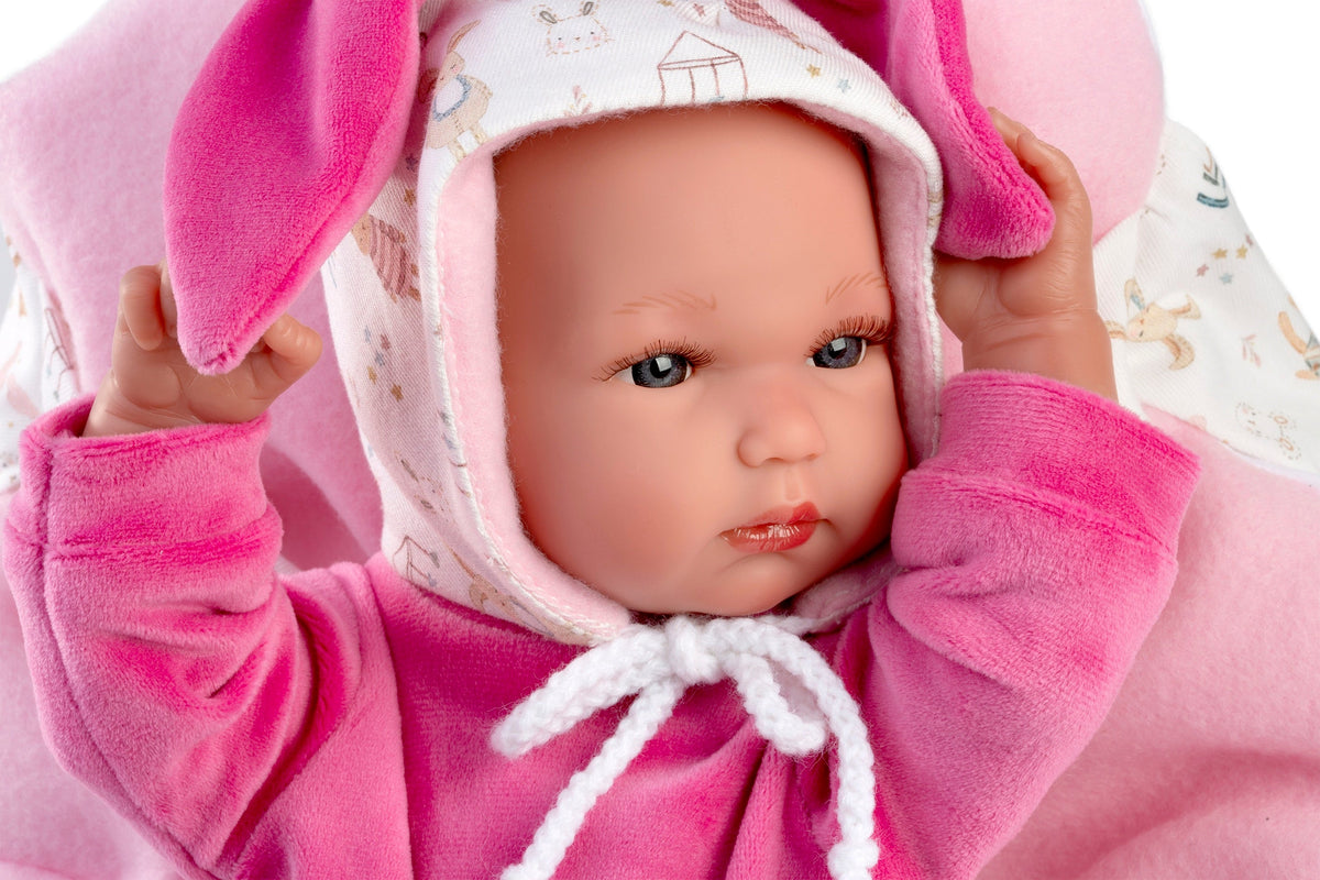 13.8" Anatomically-Correct Newborn Doll Myla with Baby Carrier