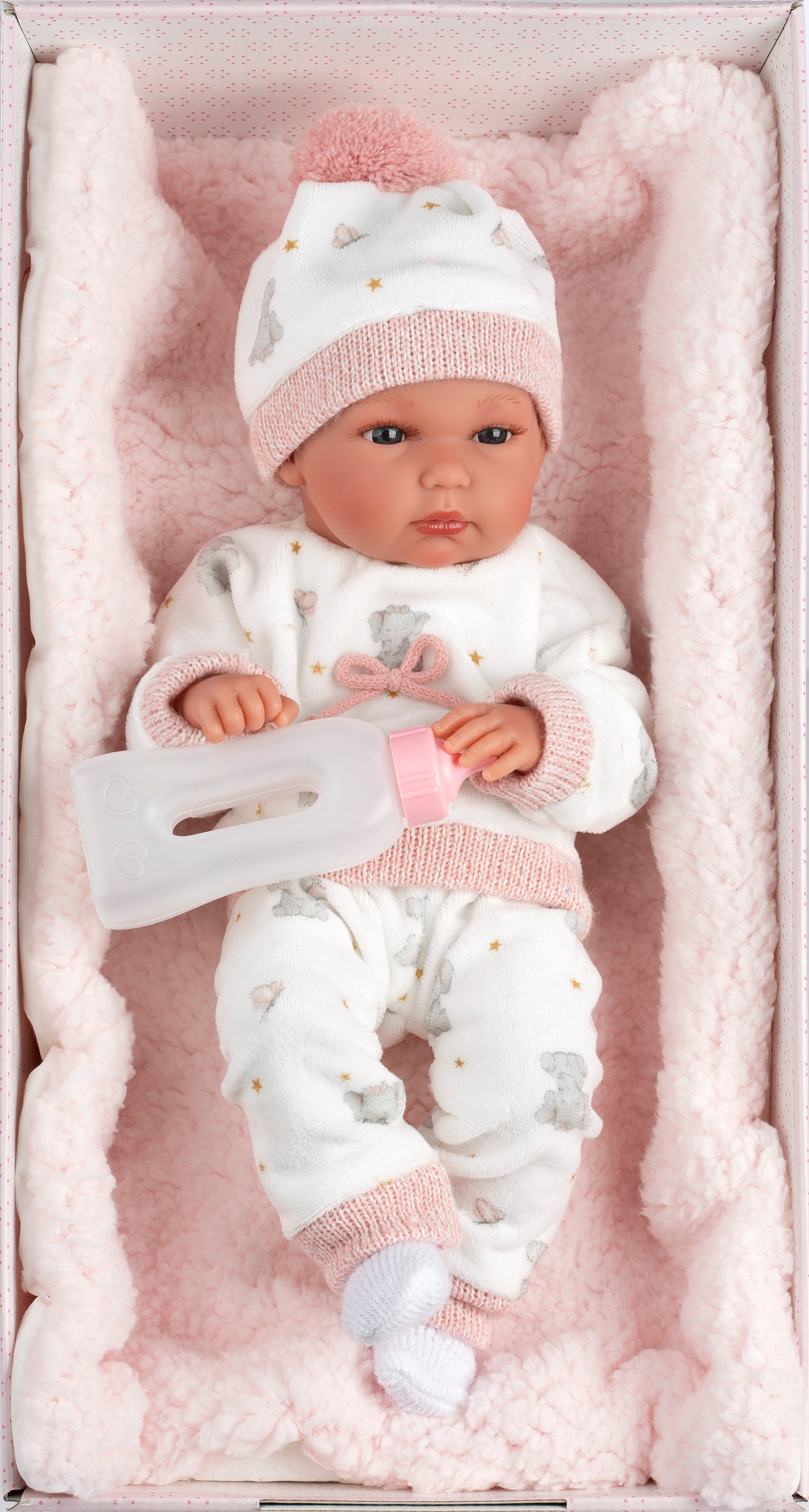 13.8" Anatomically-Correct Newborn Doll Ophelia with Cushion