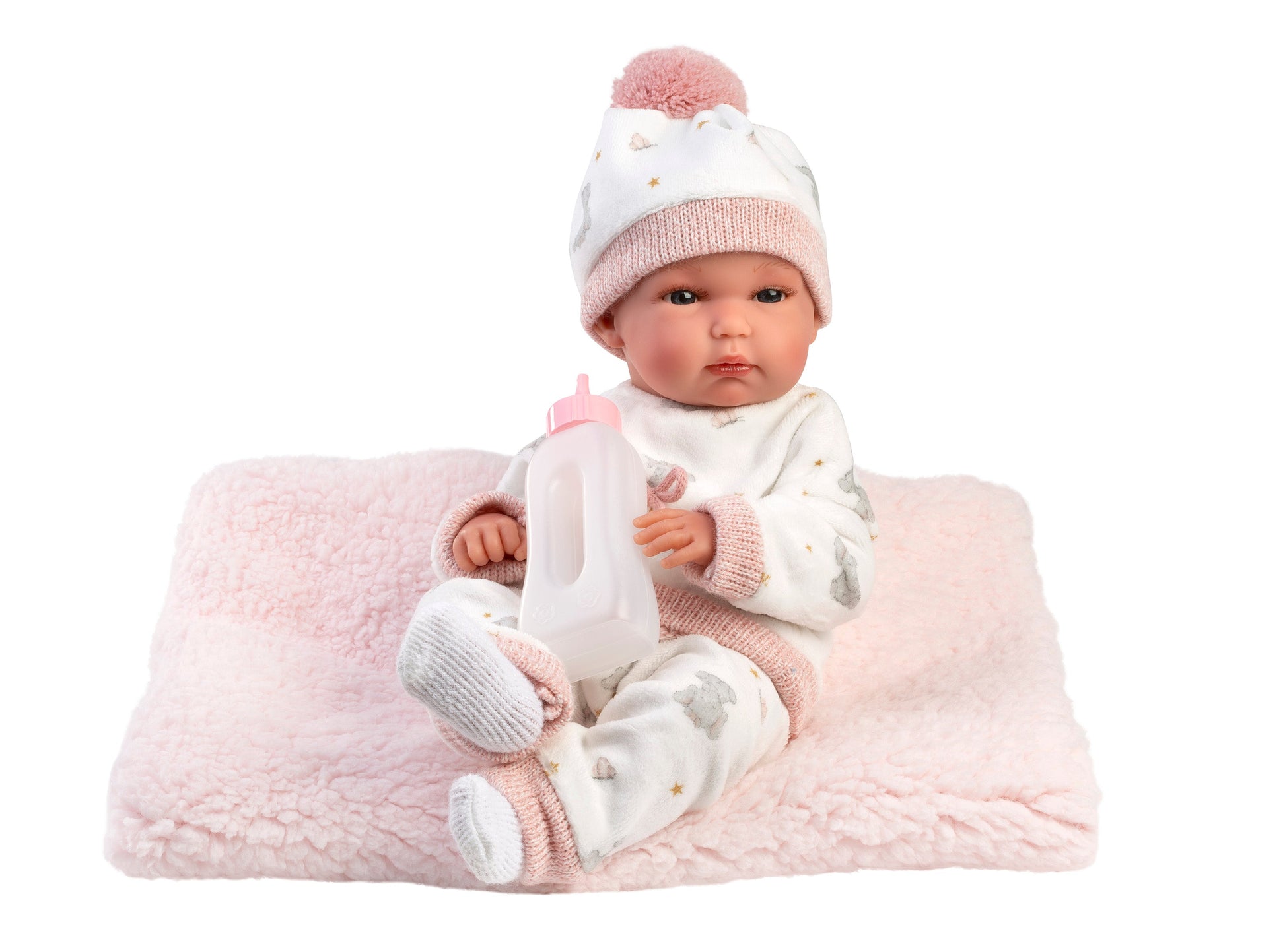 13.8" Anatomically-Correct Newborn Doll Ophelia with Cushion