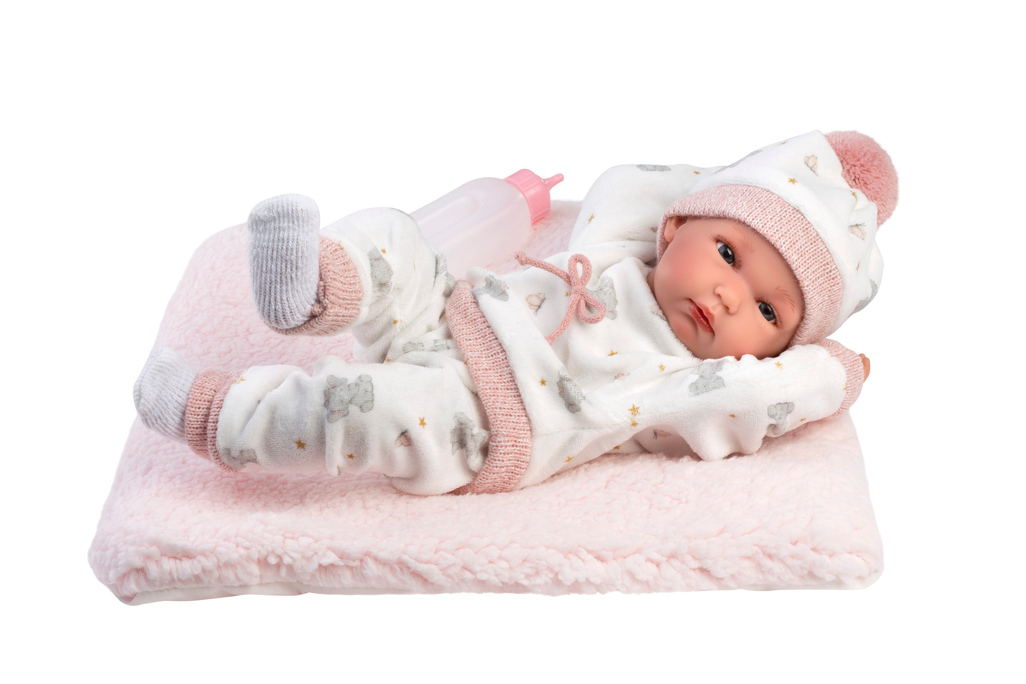 13.8" Anatomically-Correct Newborn Doll Ophelia with Cushion