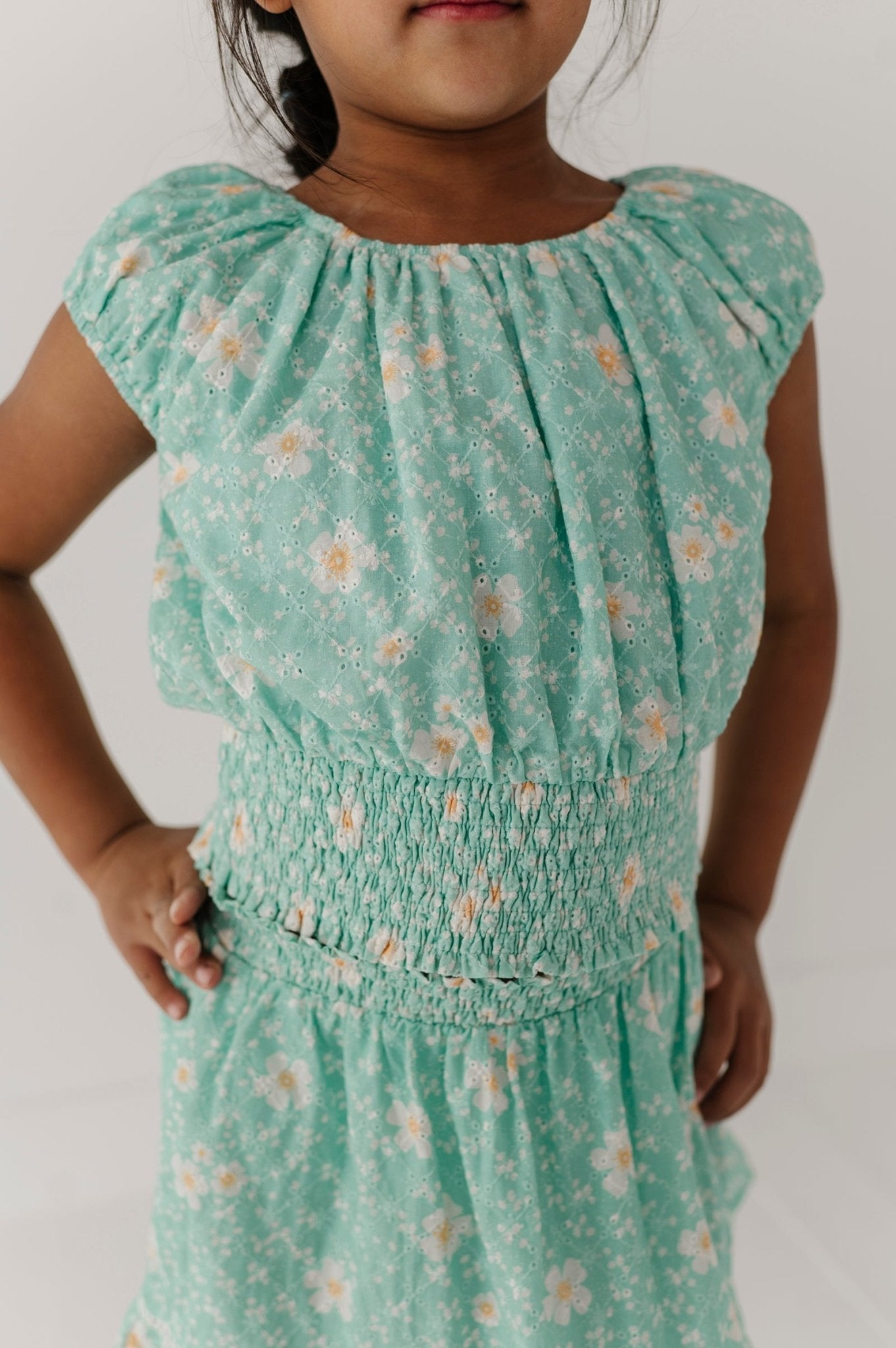 Eyelet Peasant Top