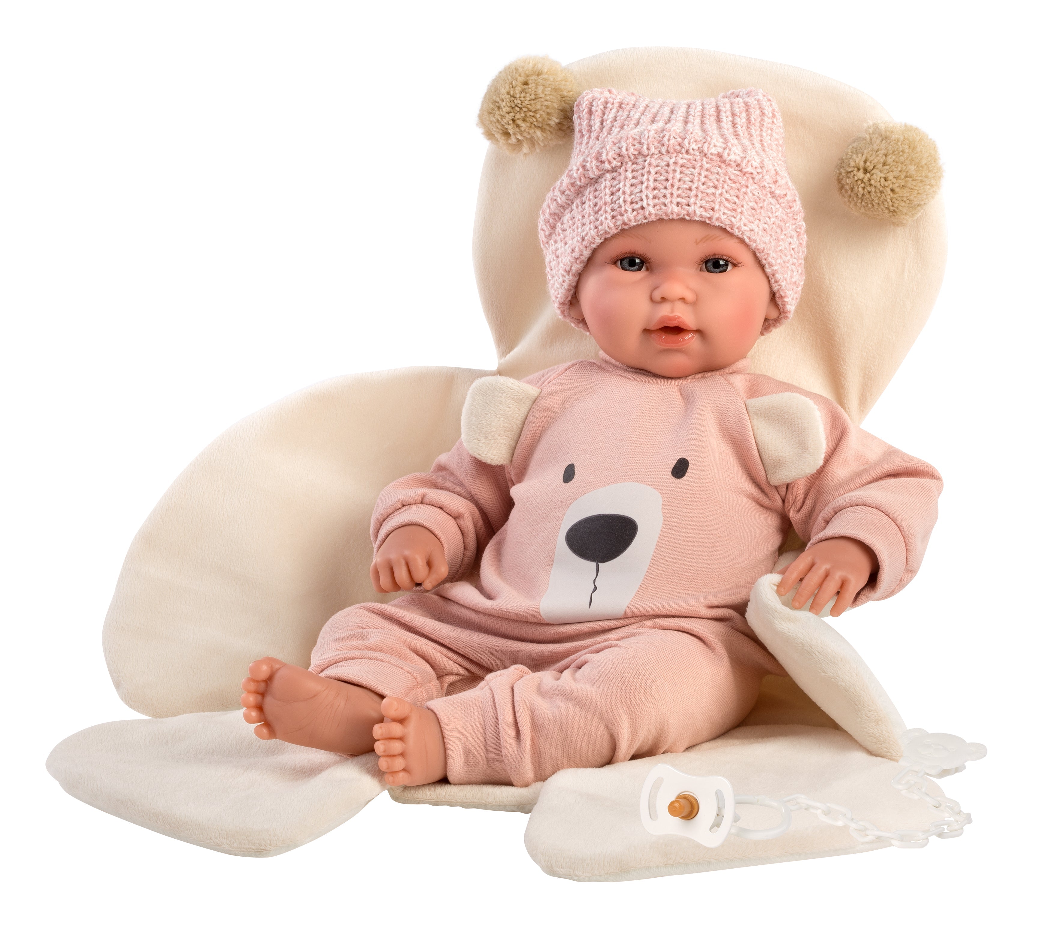 14.2" Articulated Crying Newborn Doll Claudia with Bear Blanket