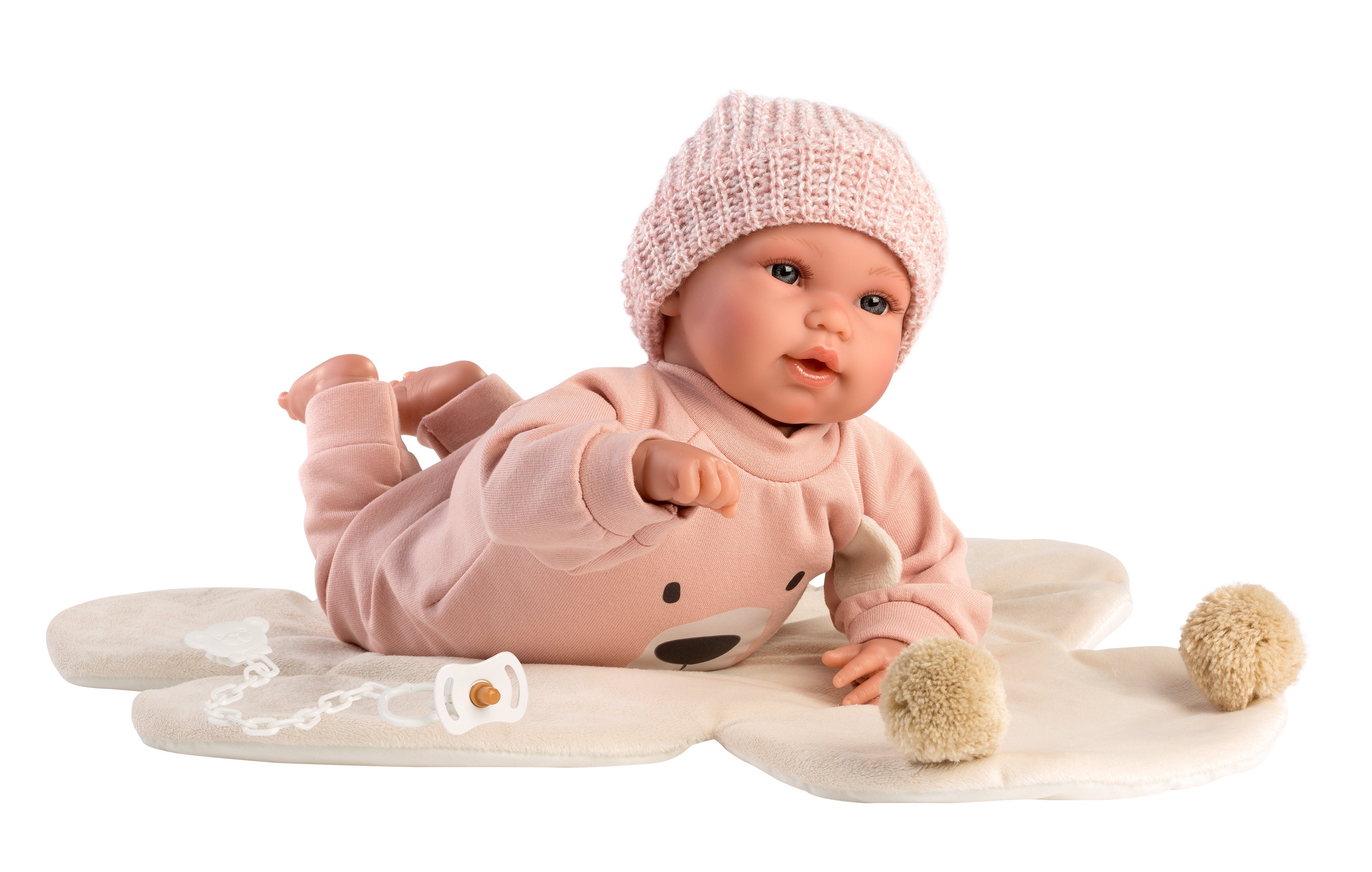 14.2" Articulated Crying Newborn Doll Claudia with Bear Blanket