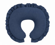 Dark Denim Ruffle Nursing Pillow Cover