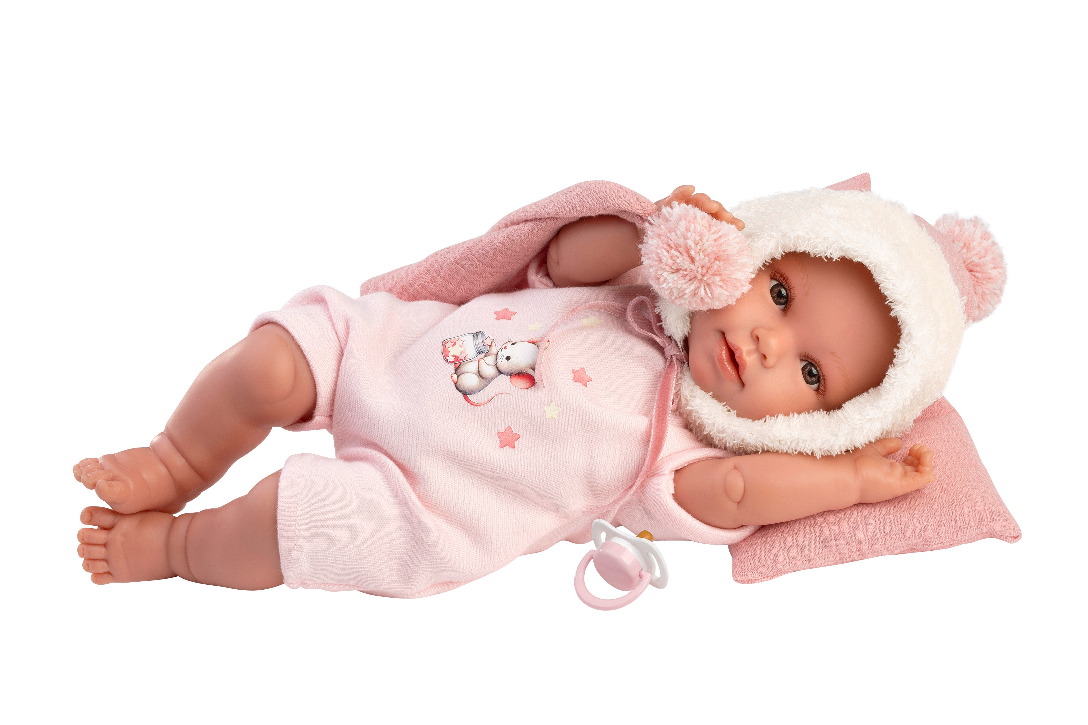 15" Soft Body Newborn Doll Olivia with Blanket