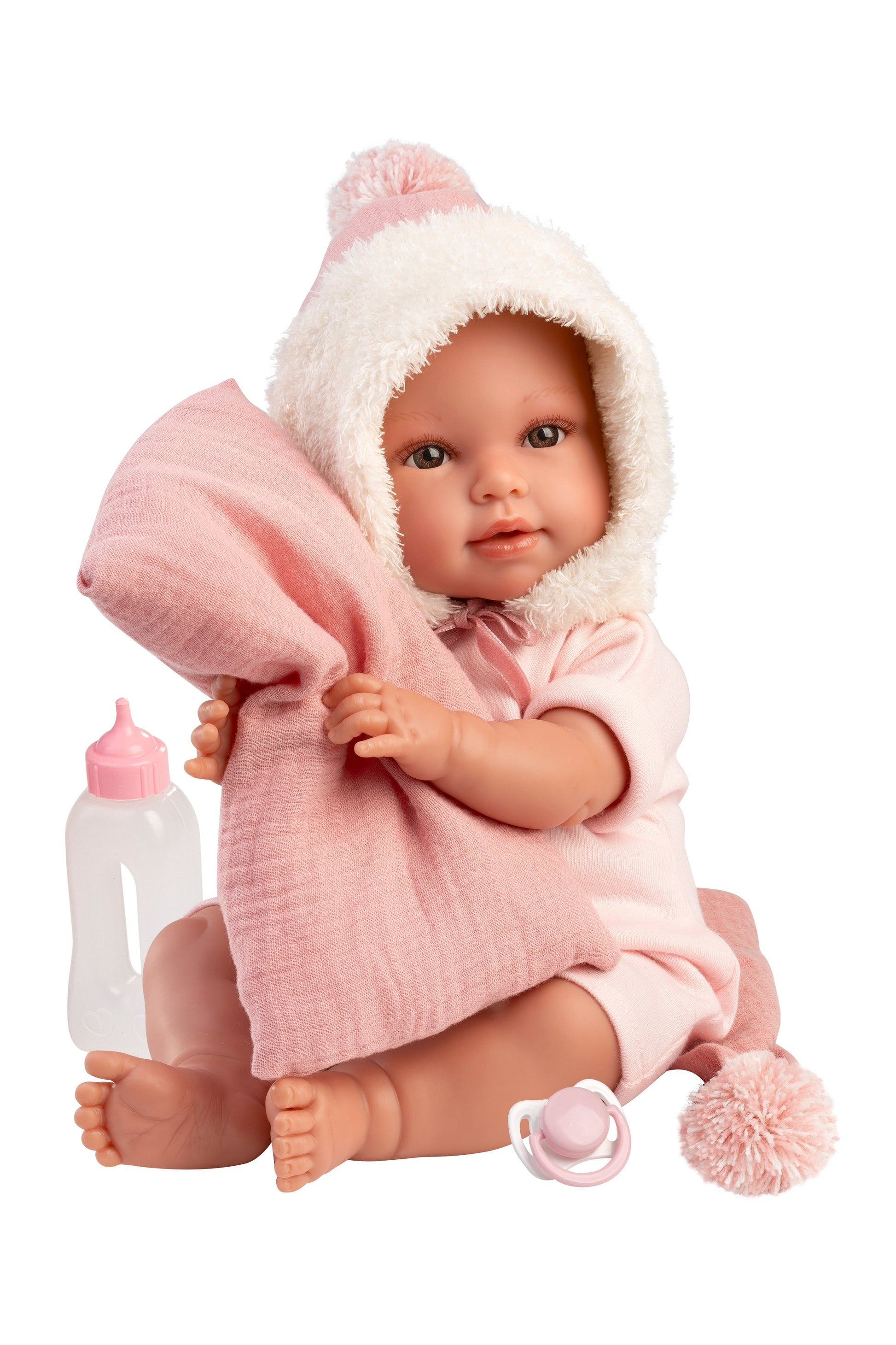 15" Soft Body Newborn Doll Olivia with Blanket