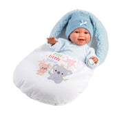 15" Soft Body Newborn Doll Wyatt with Sleeping Bag