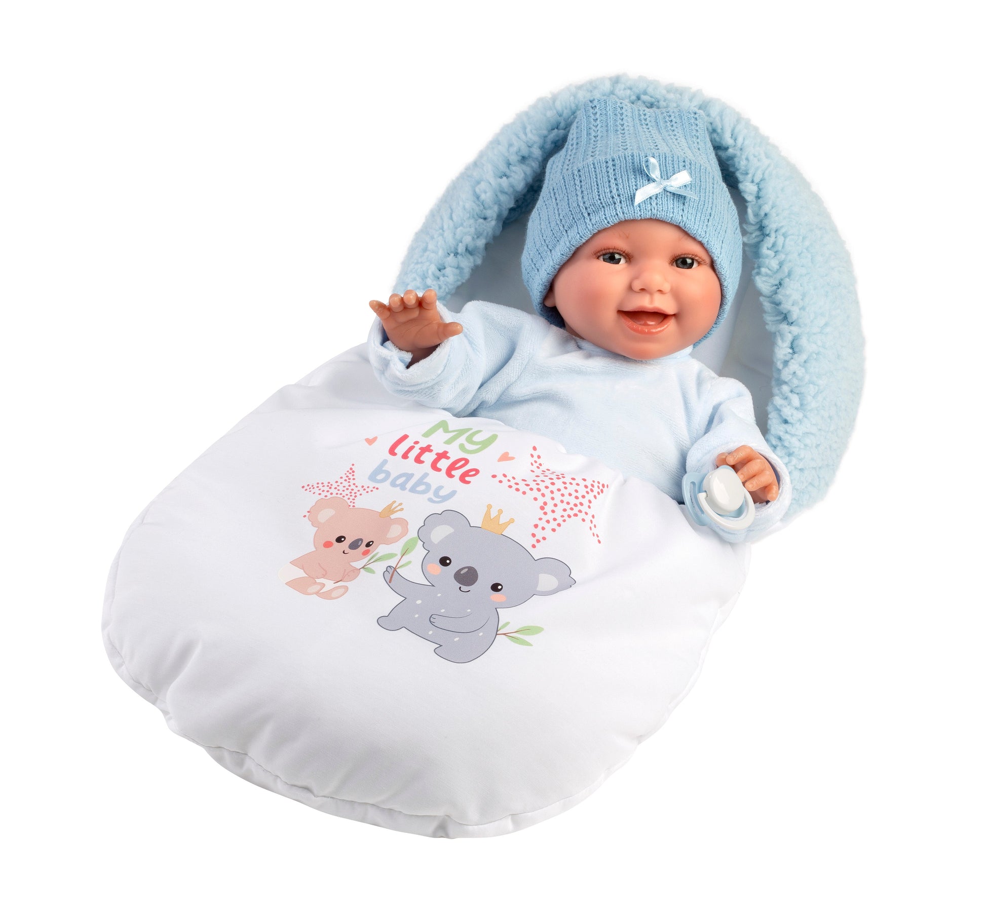 15" Soft Body Newborn Doll Wyatt with Sleeping Bag