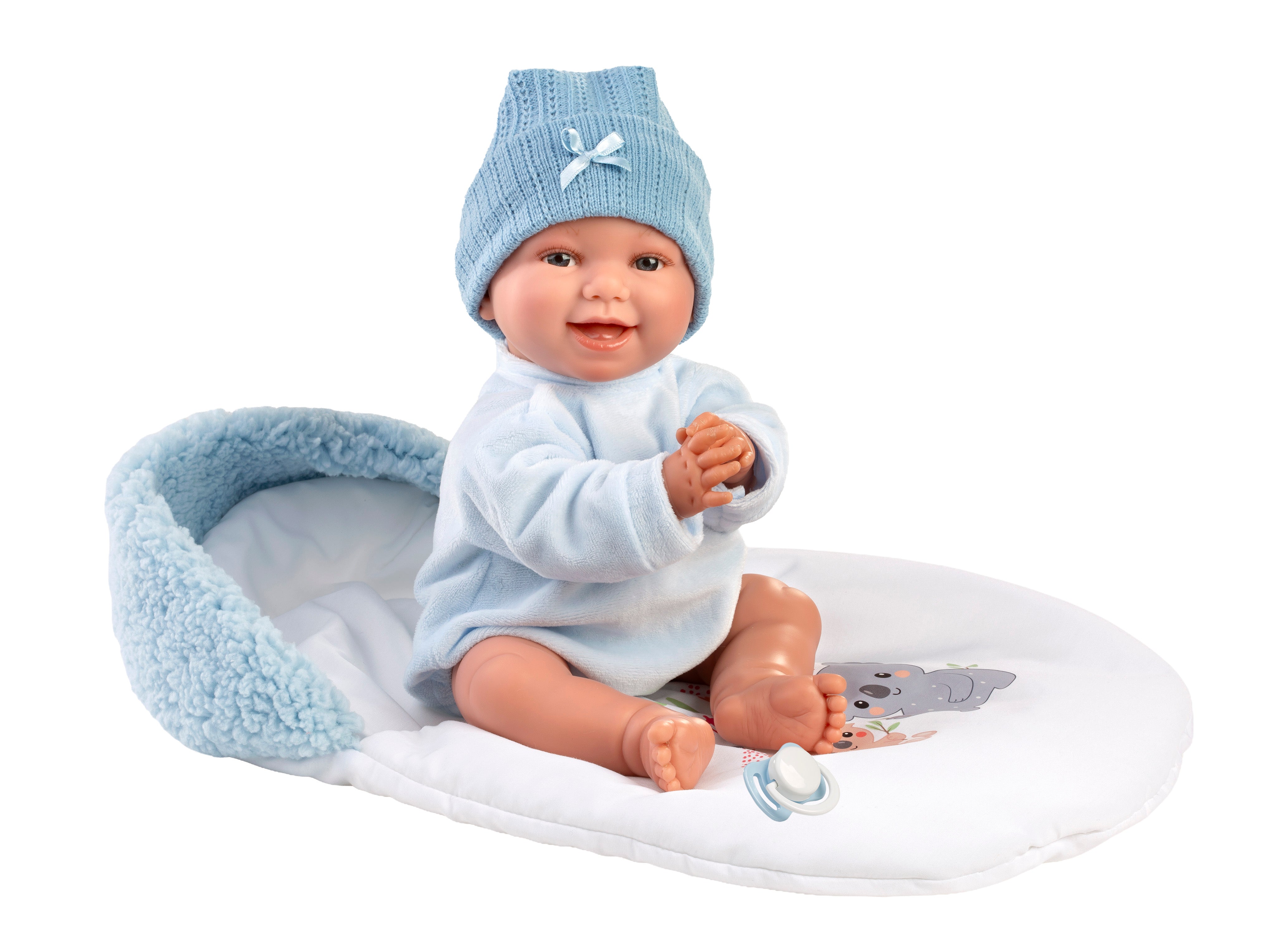 15" Soft Body Newborn Doll Wyatt with Sleeping Bag