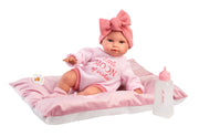 15" Soft Body Newborn Doll Carmen with Cushion