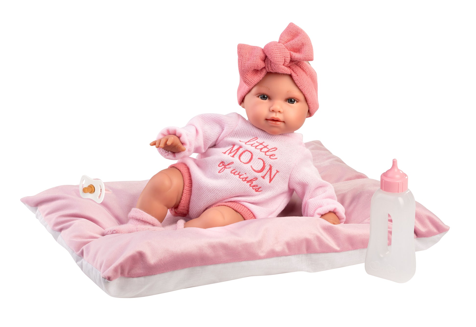 15" Soft Body Newborn Doll Carmen with Cushion