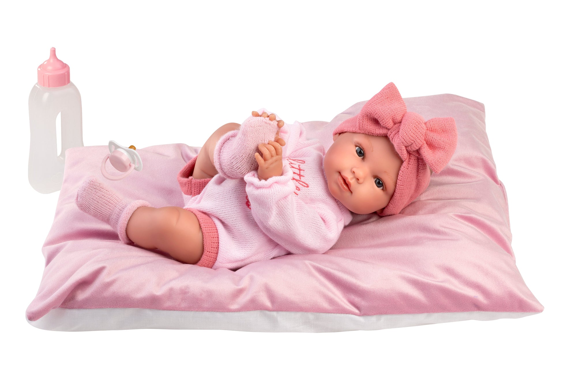 15" Soft Body Newborn Doll Carmen with Cushion