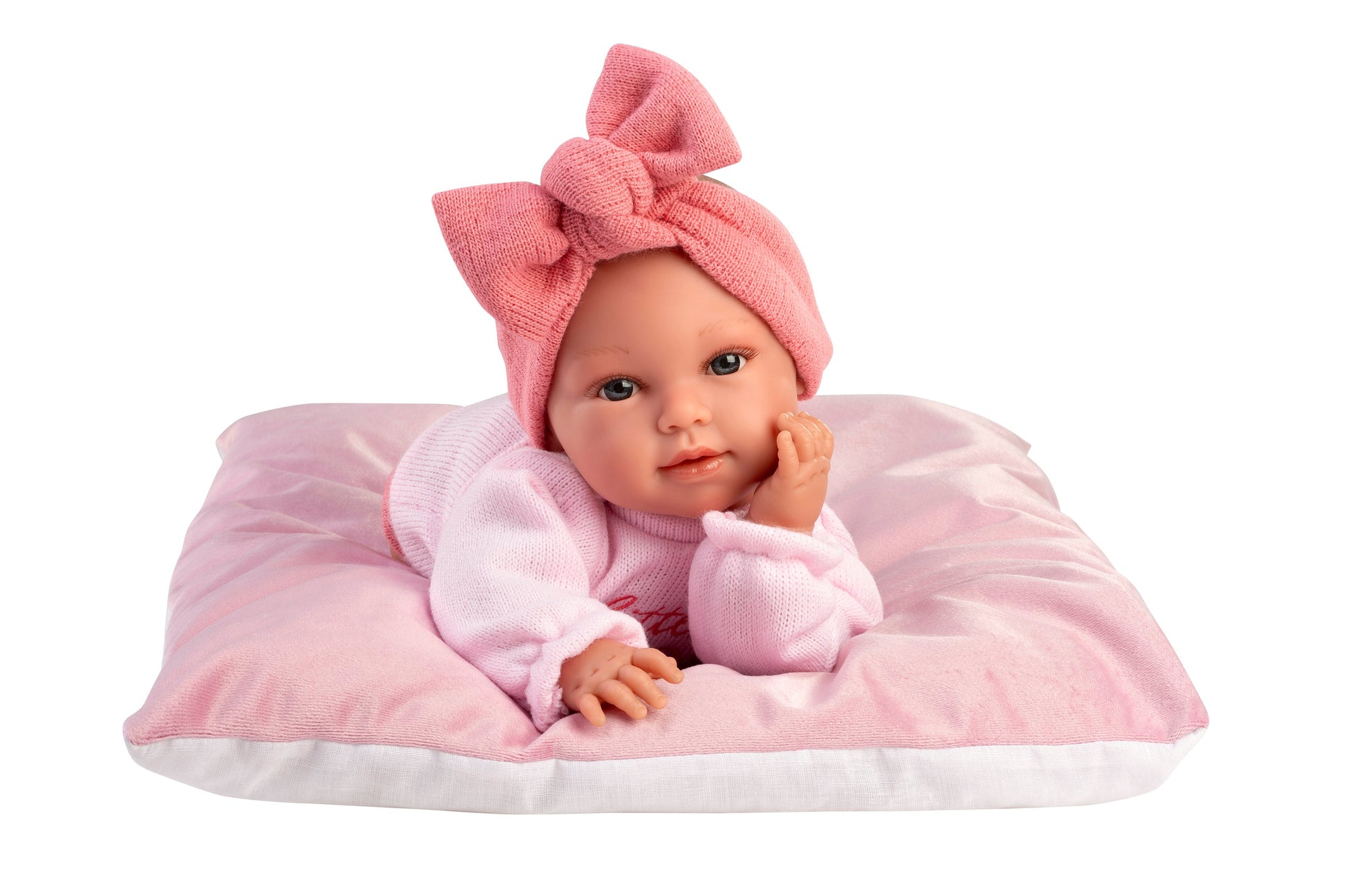 15" Soft Body Newborn Doll Carmen with Cushion