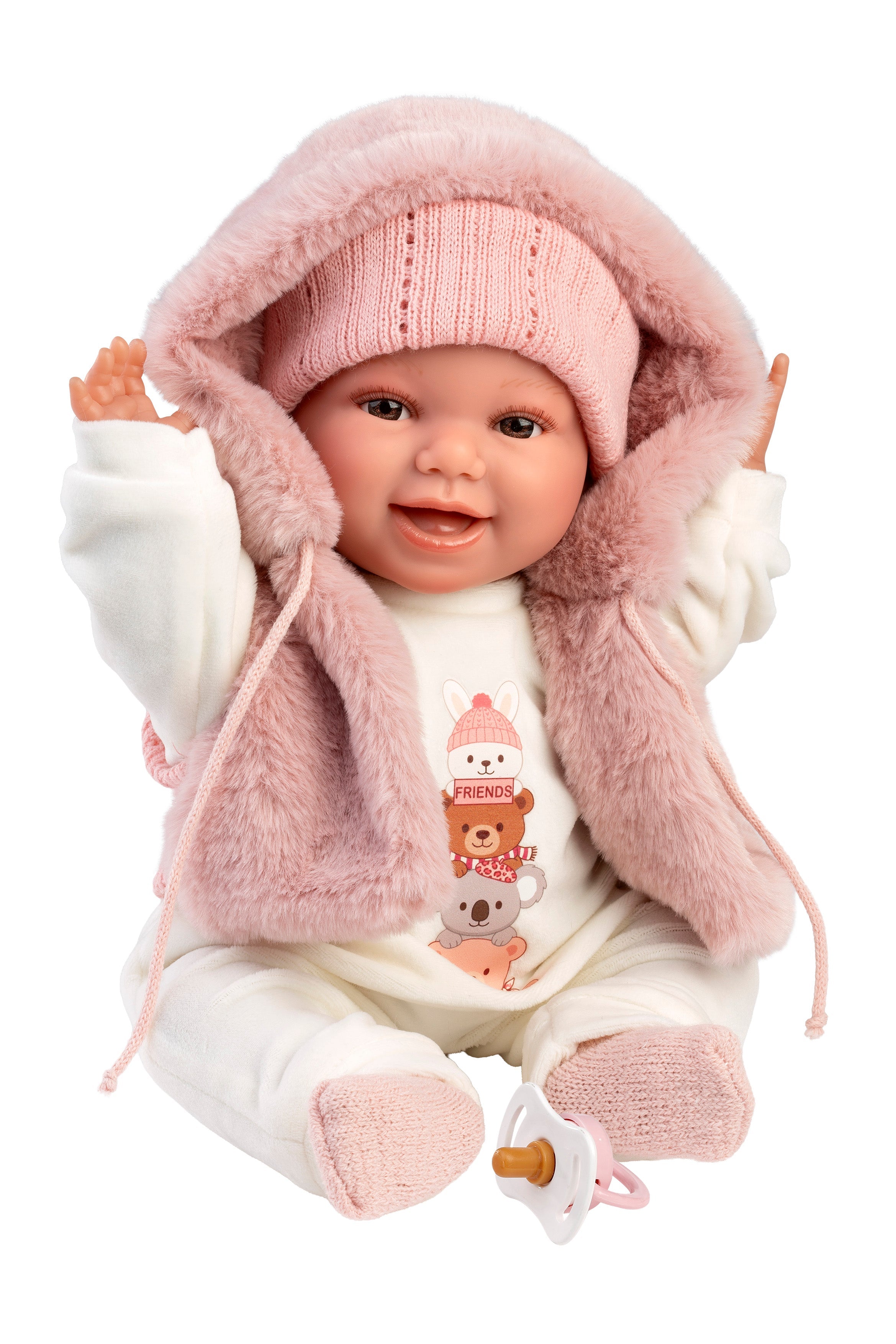 15" Soft Body Laughing Newborn Doll Ginger