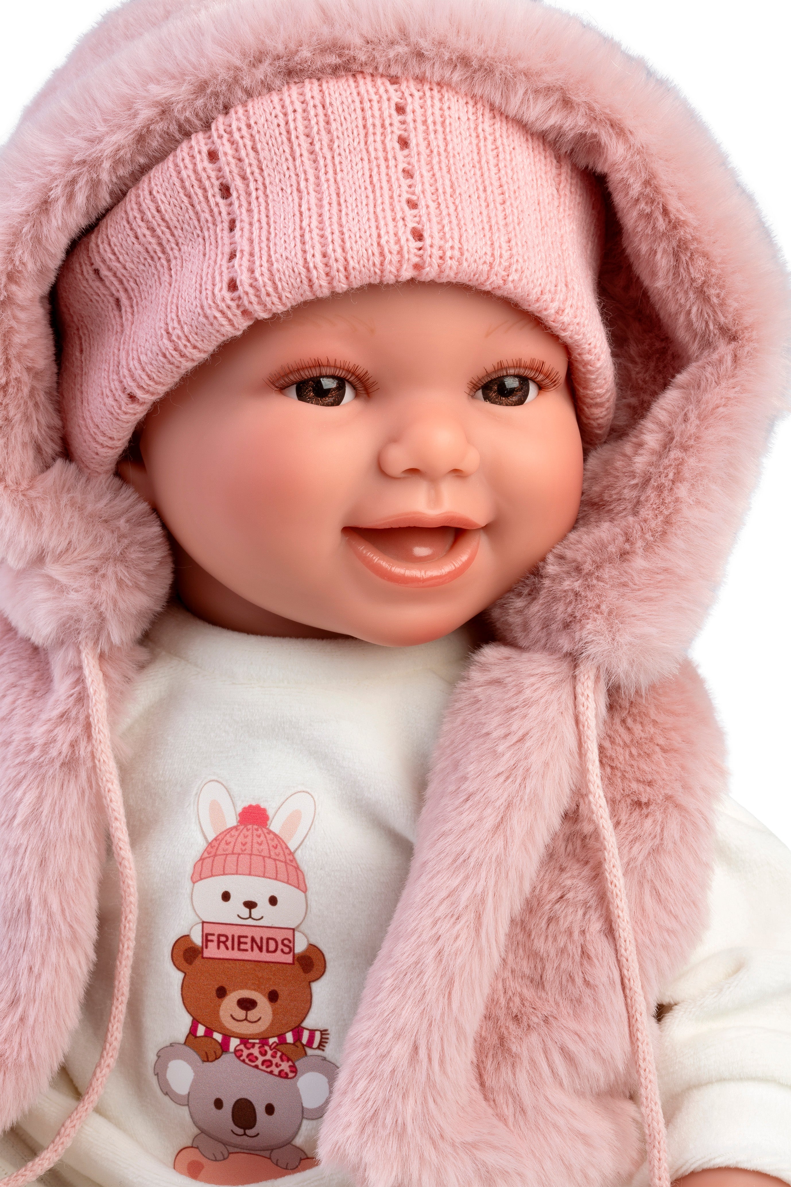15" Soft Body Laughing Newborn Doll Ginger