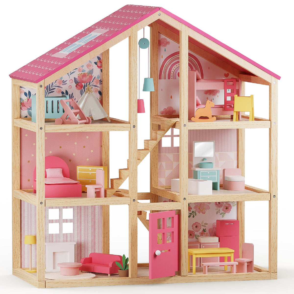 ® Sweetwood Love Dollhouse & Wooden Dollhouse Dolls