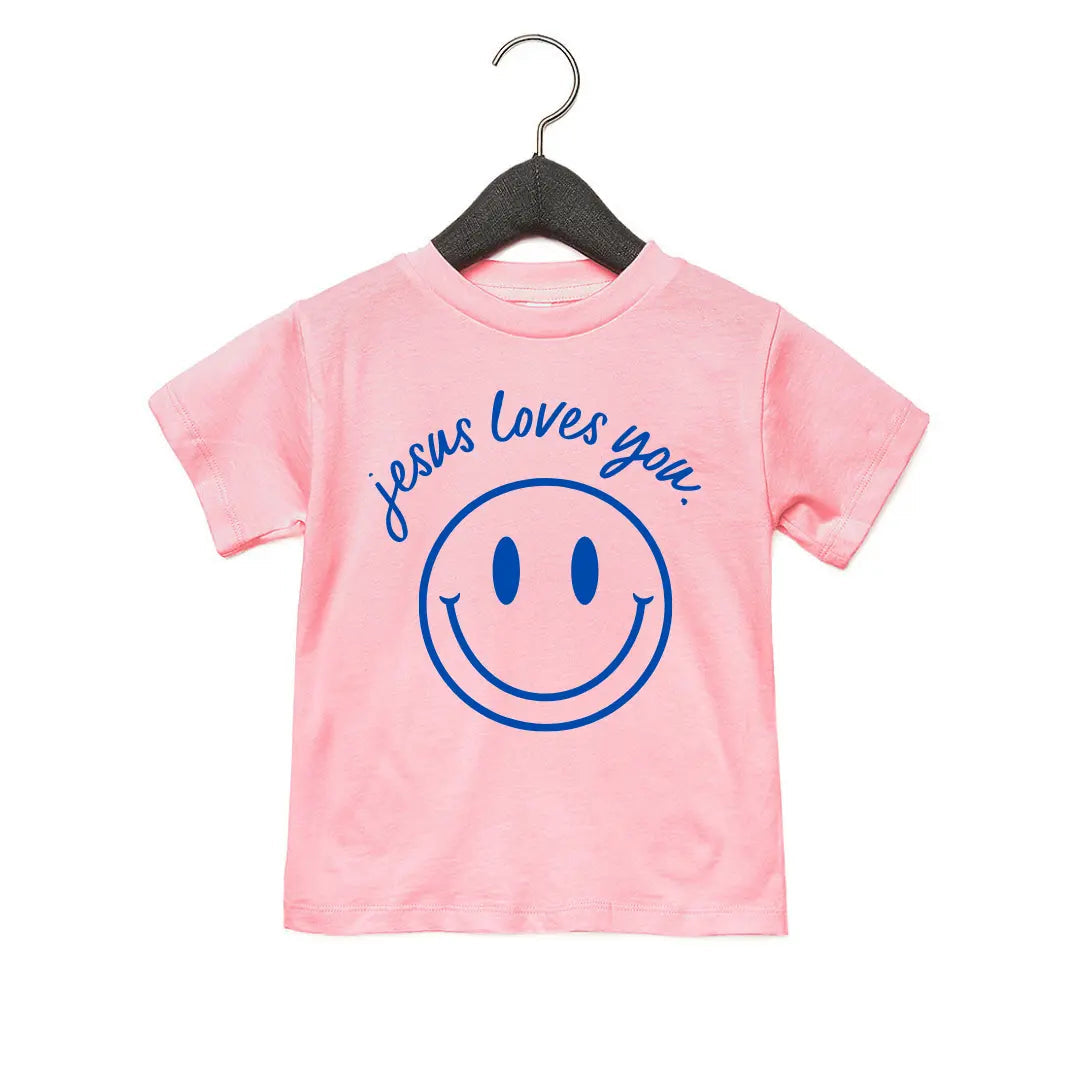 Jesus Loves You Smiley Baby Tee
