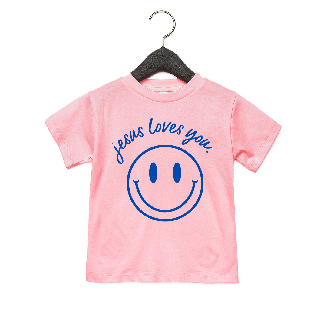 Jesus Loves You Smiley Baby Tee