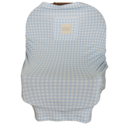 Blue Gingham Bamboo Multi-use Cover