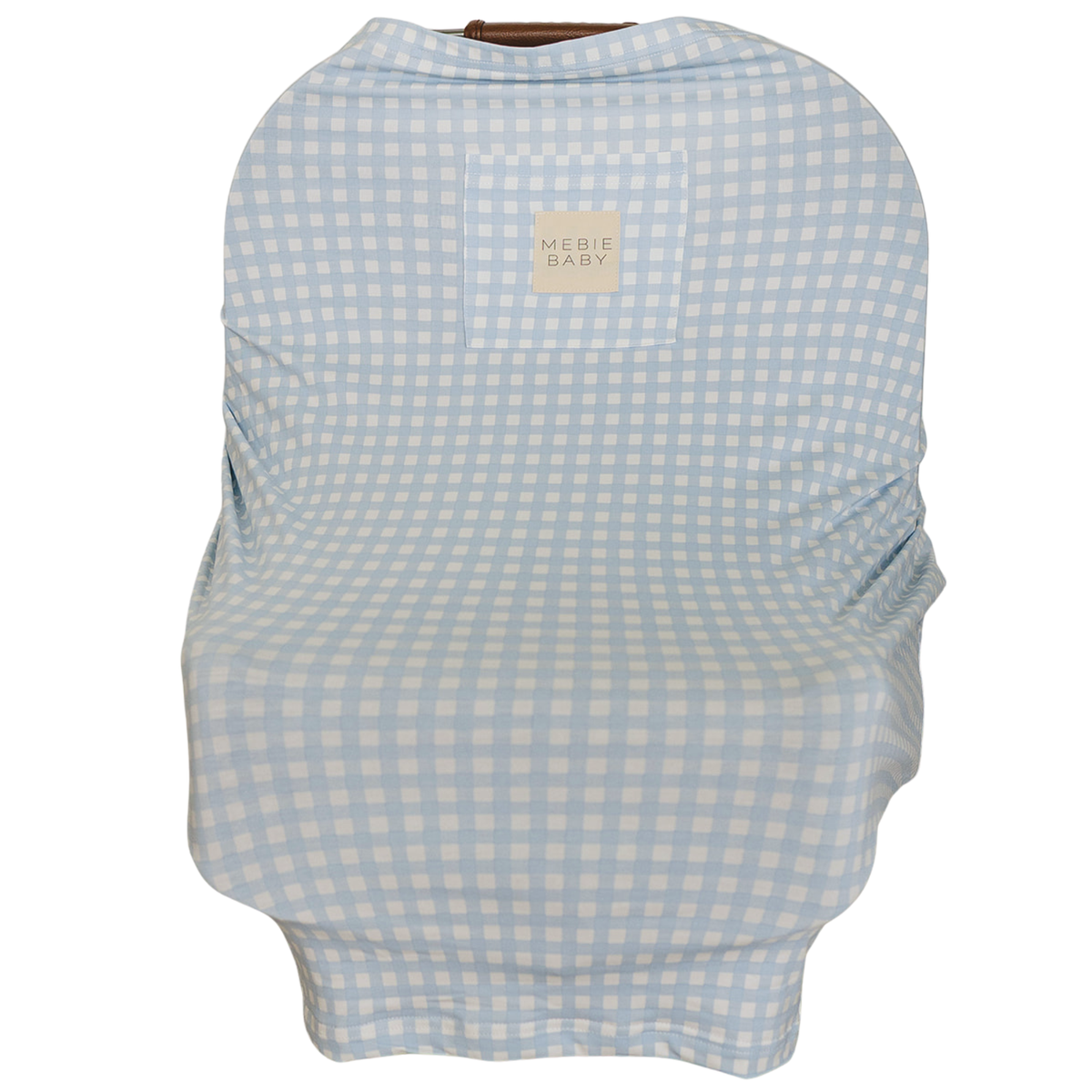 Blue Gingham Bamboo Multi-use Cover