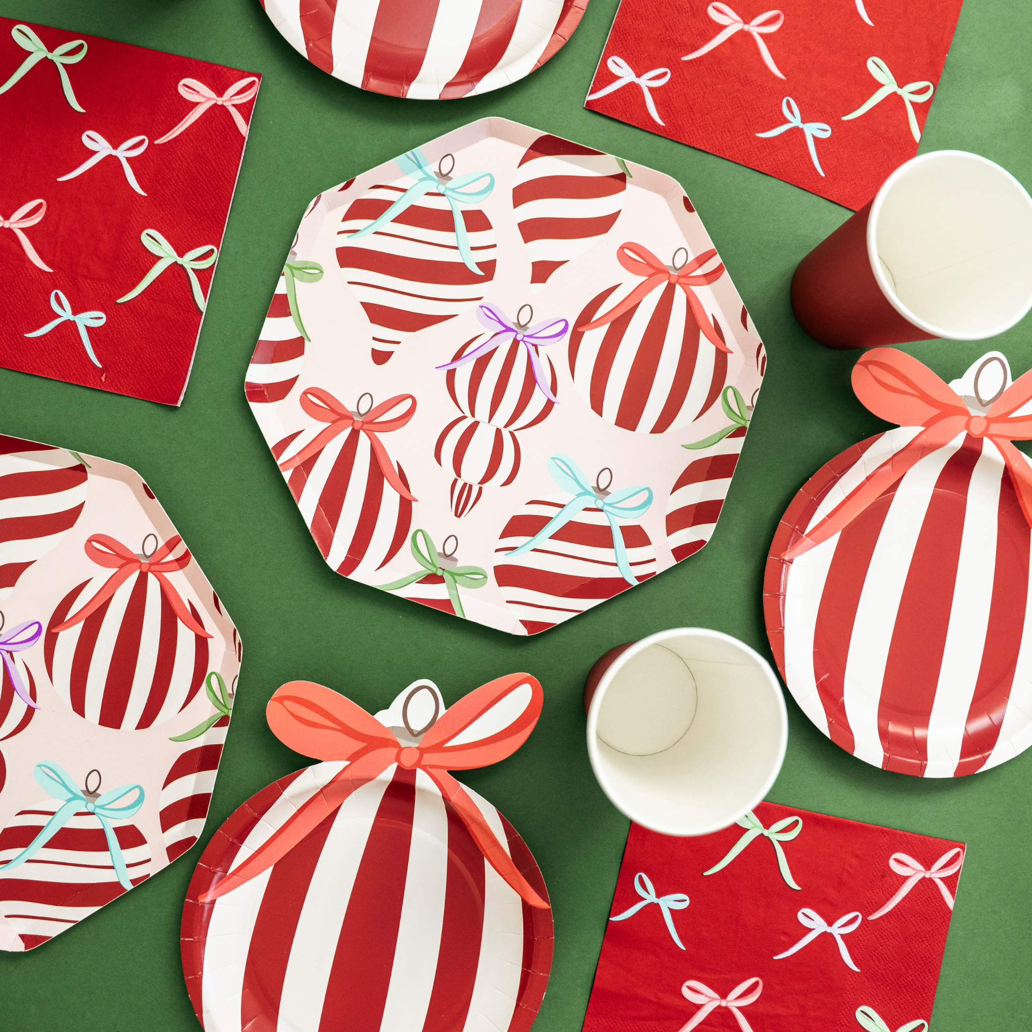 Ornaments & Bows Napkin