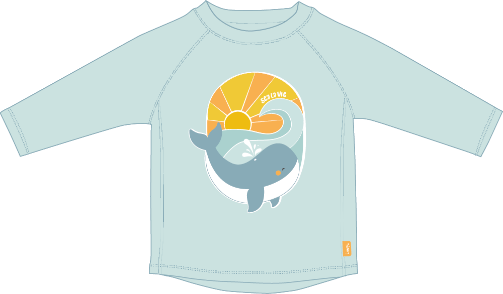 Longsleeve +50UV Rash Guard Swim Shirt – Toddler & Kids