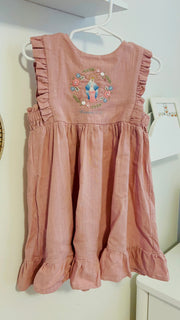 Mother Mary Hand Embroidered Dress
