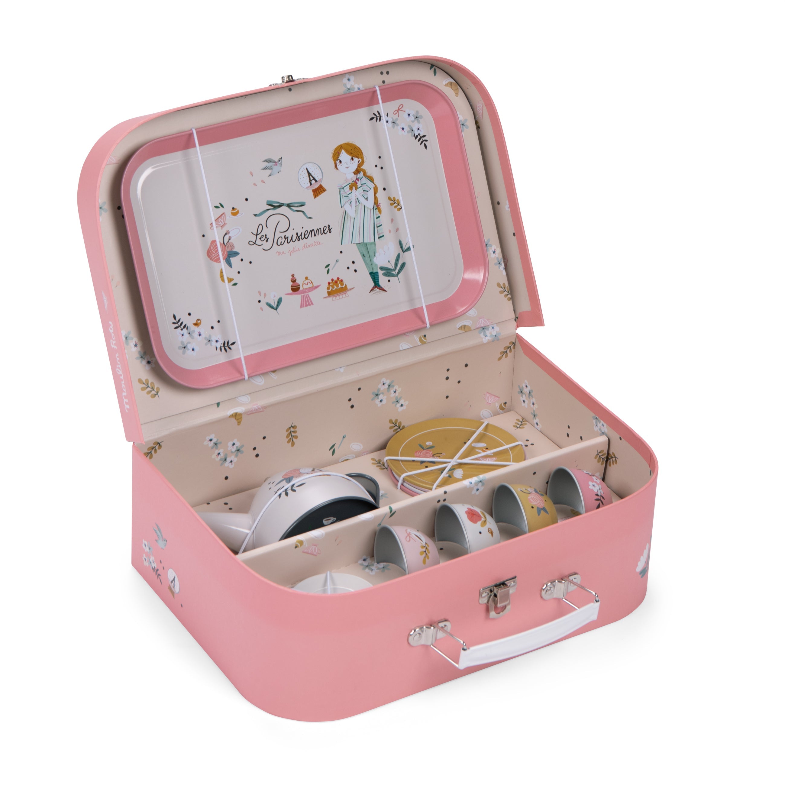 Suitcase - New Tea Party Metal Set The Parisiennes