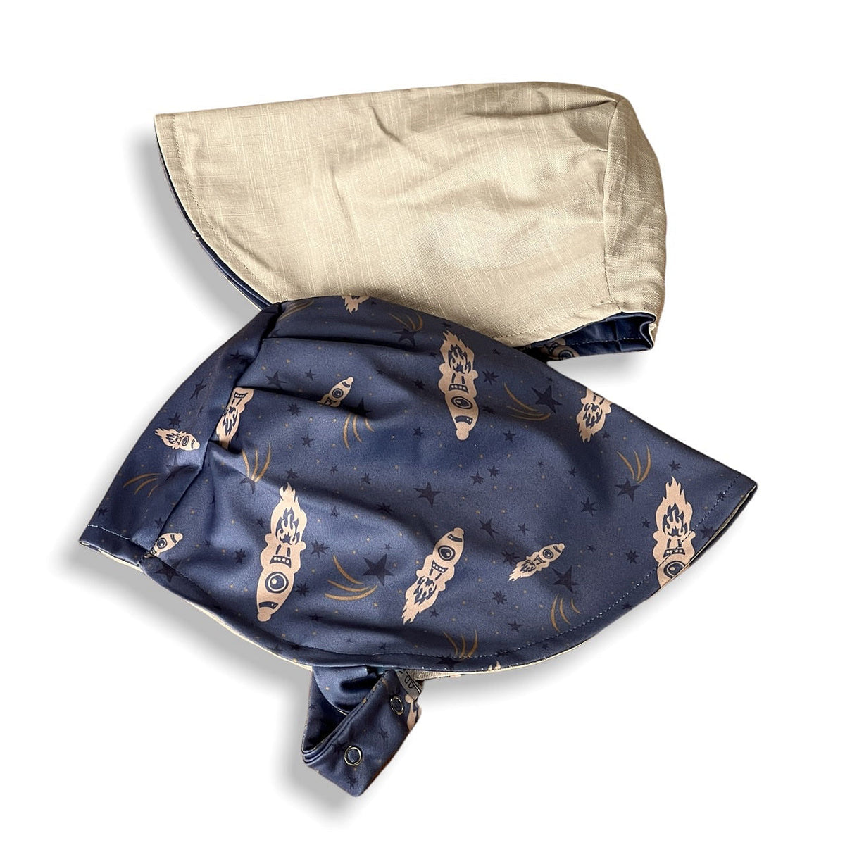 Water Play Bonnet In Rocketship Star