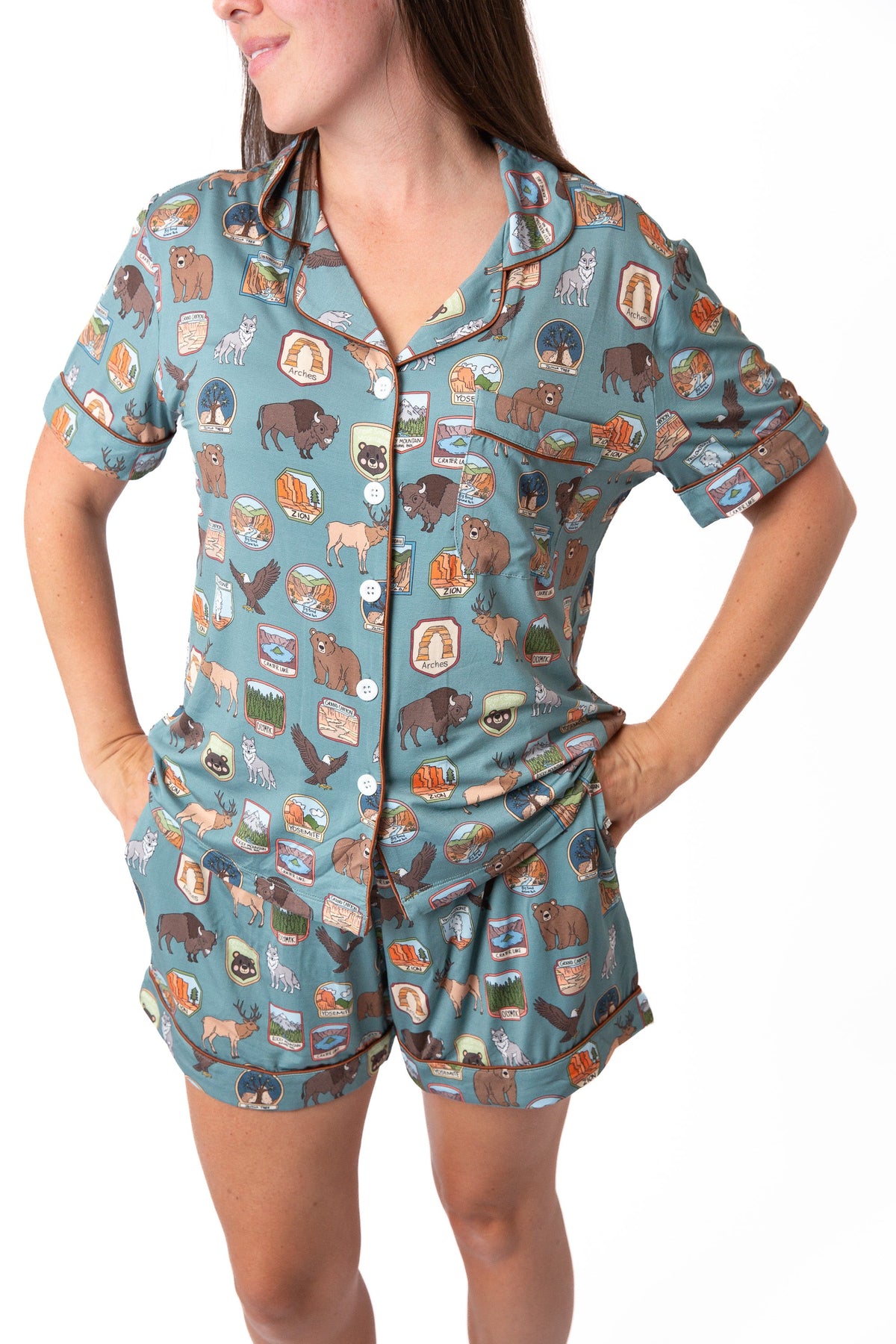 Women’s My First National Parks Adventure 2-piece Shorts Pajama Set |