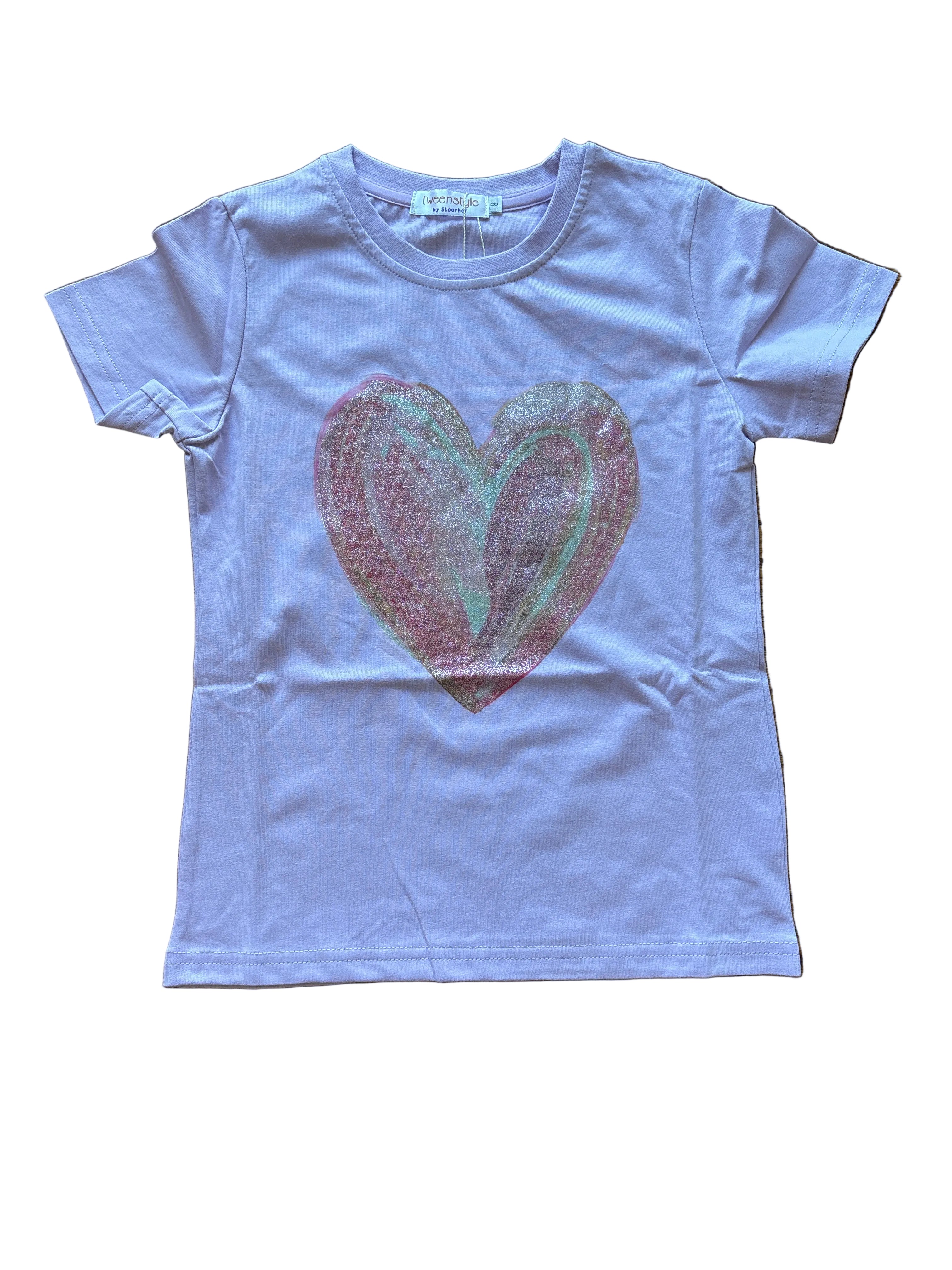 Tweenstyle By Stoopher - Lavender Tee - Watercolor Heart
