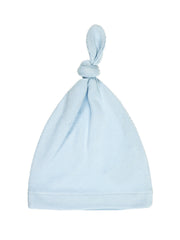 God's Got My Back Blue Knotted Hat Ribbed Cotton-bamboo Blend