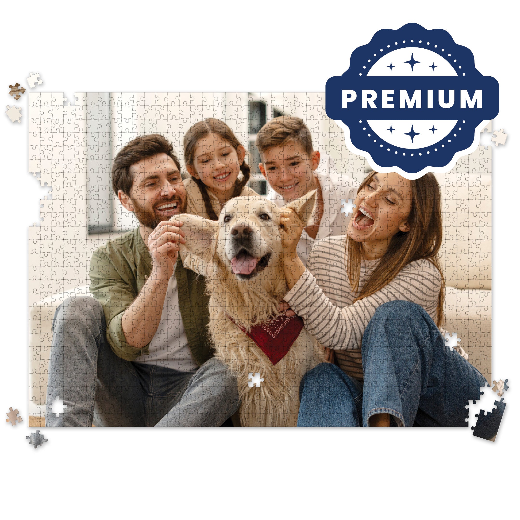 Premium Personalized Pet Photo Puzzle, Landscape / Horizontal – 1,000 Pieces
