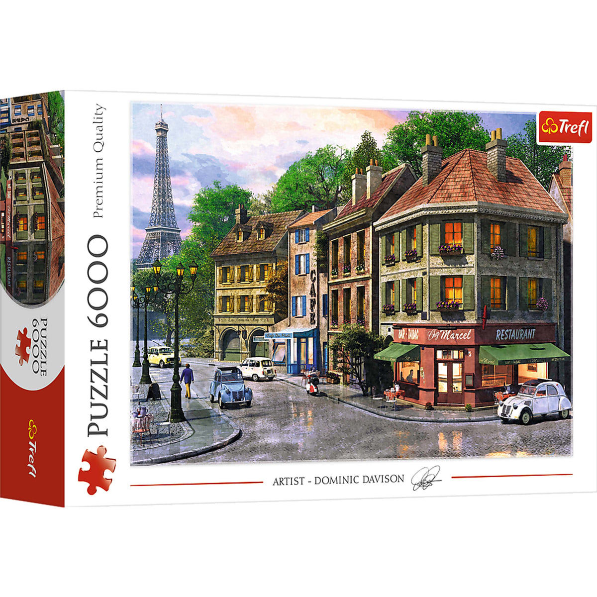 Red 6000 Piece Puzzle - Street Of Paris / Mgl