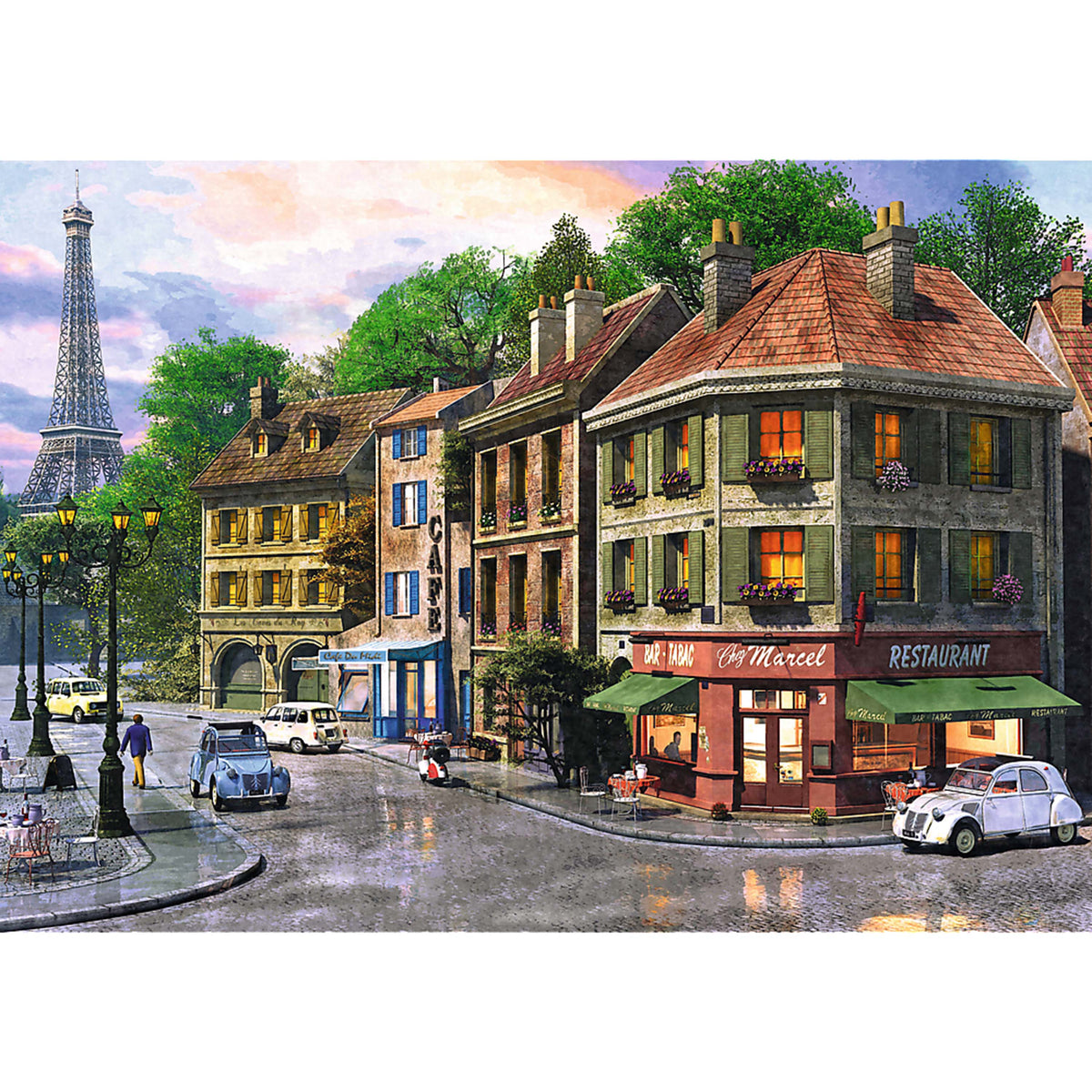 Red 6000 Piece Puzzle - Street Of Paris / Mgl