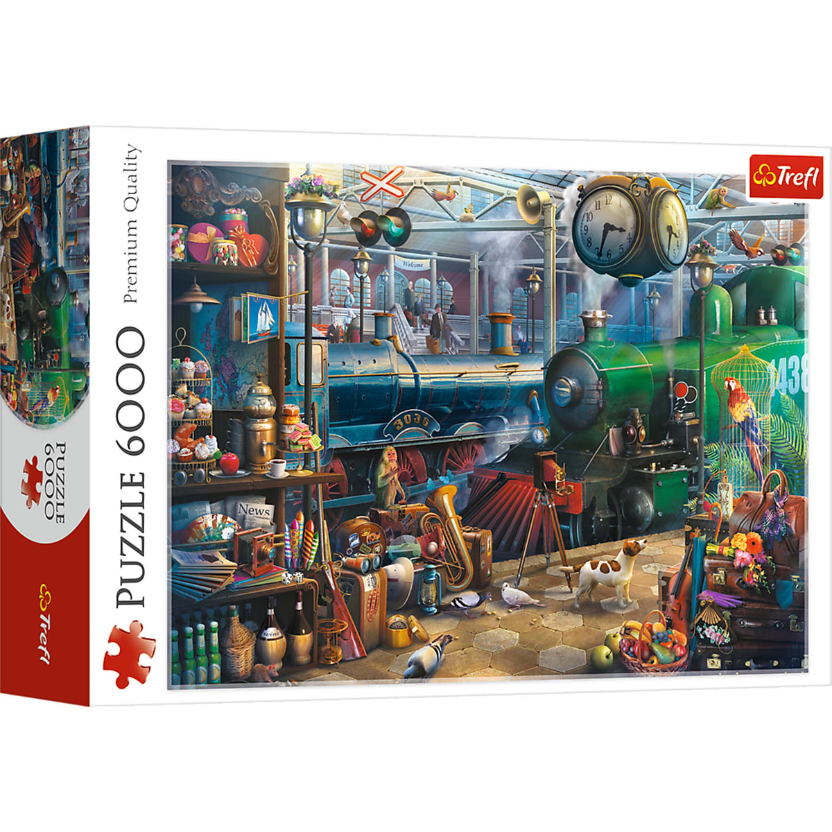 Red Train Station 6000 Piece Puzzle