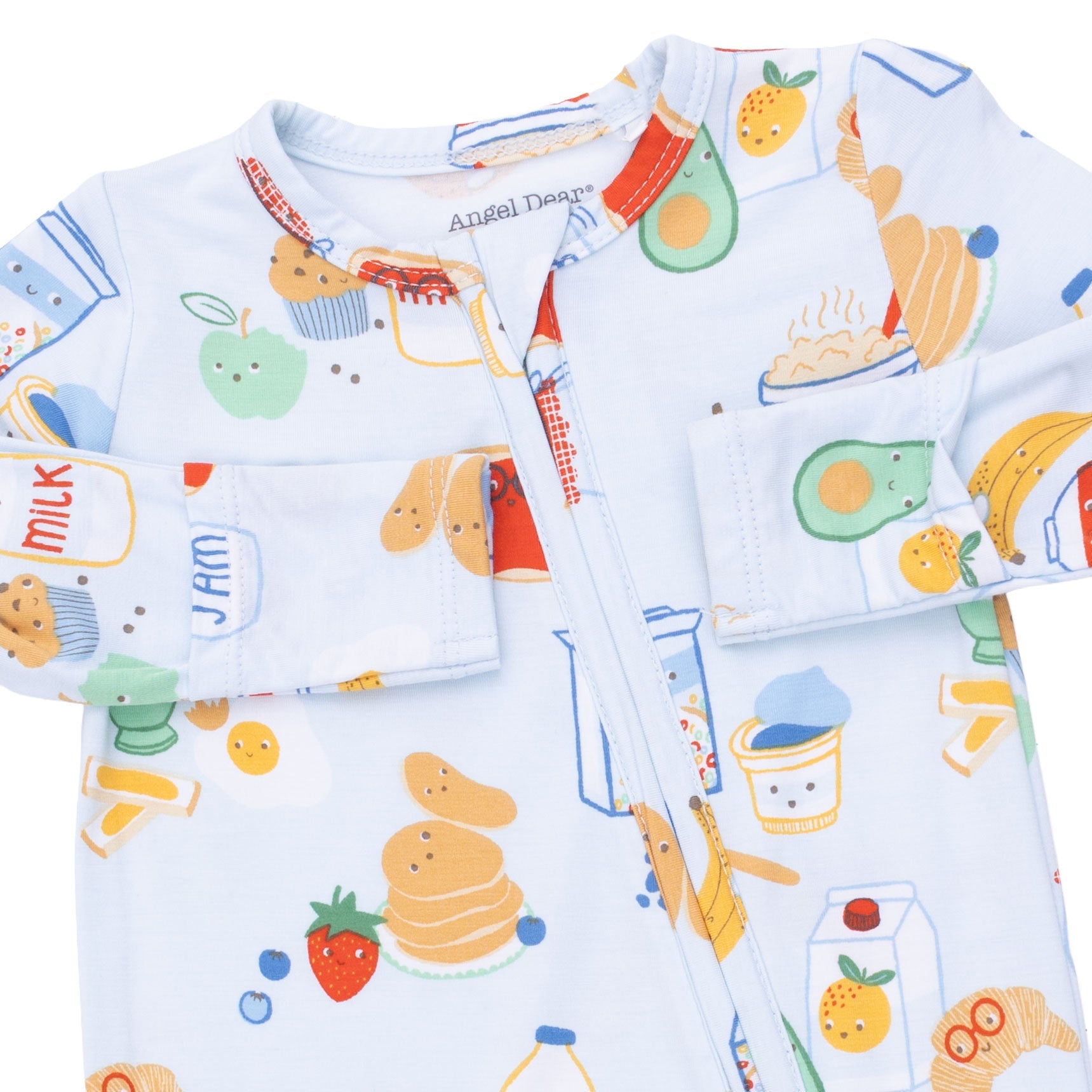 Breakfast Club Blue - 2 Way Zipper Footie