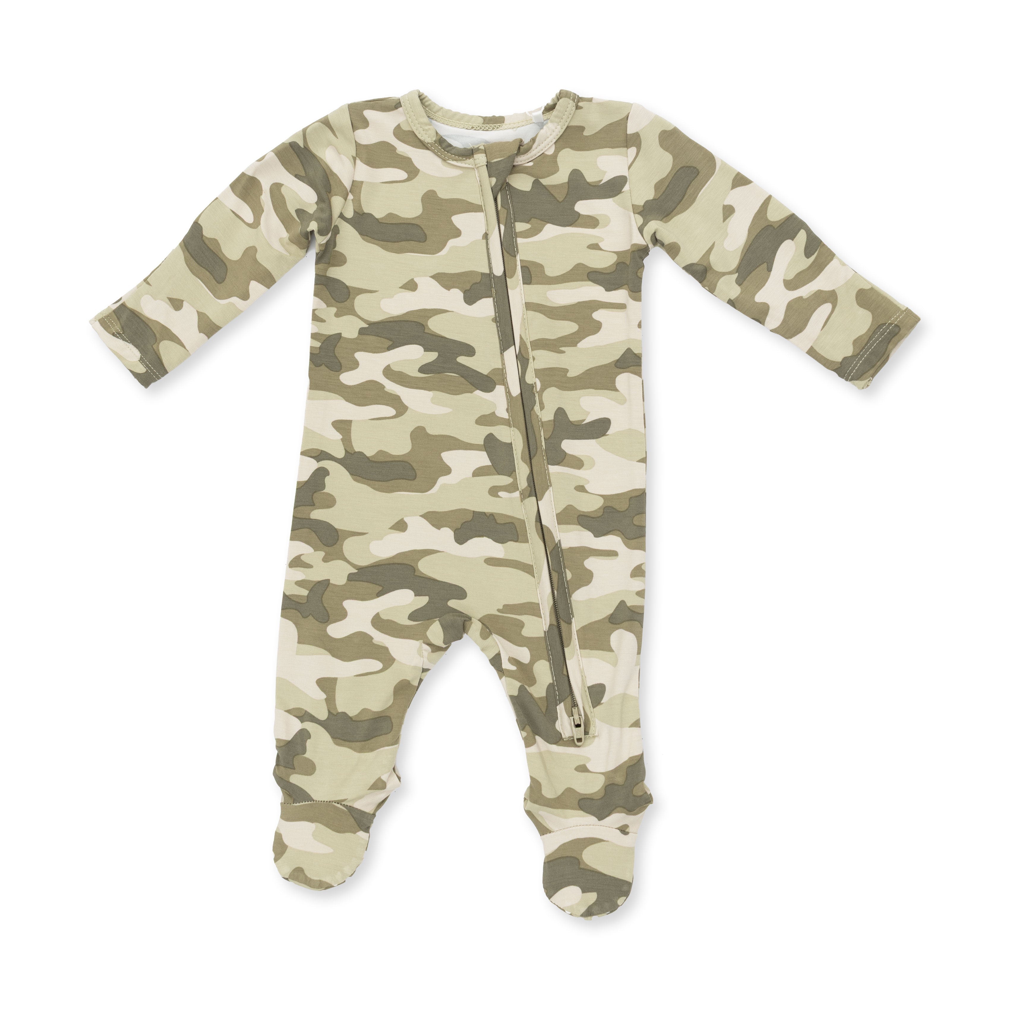 Camo - 2 Way Zipper Footie