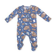 Dino Dig - 2 Way Zipper Footie