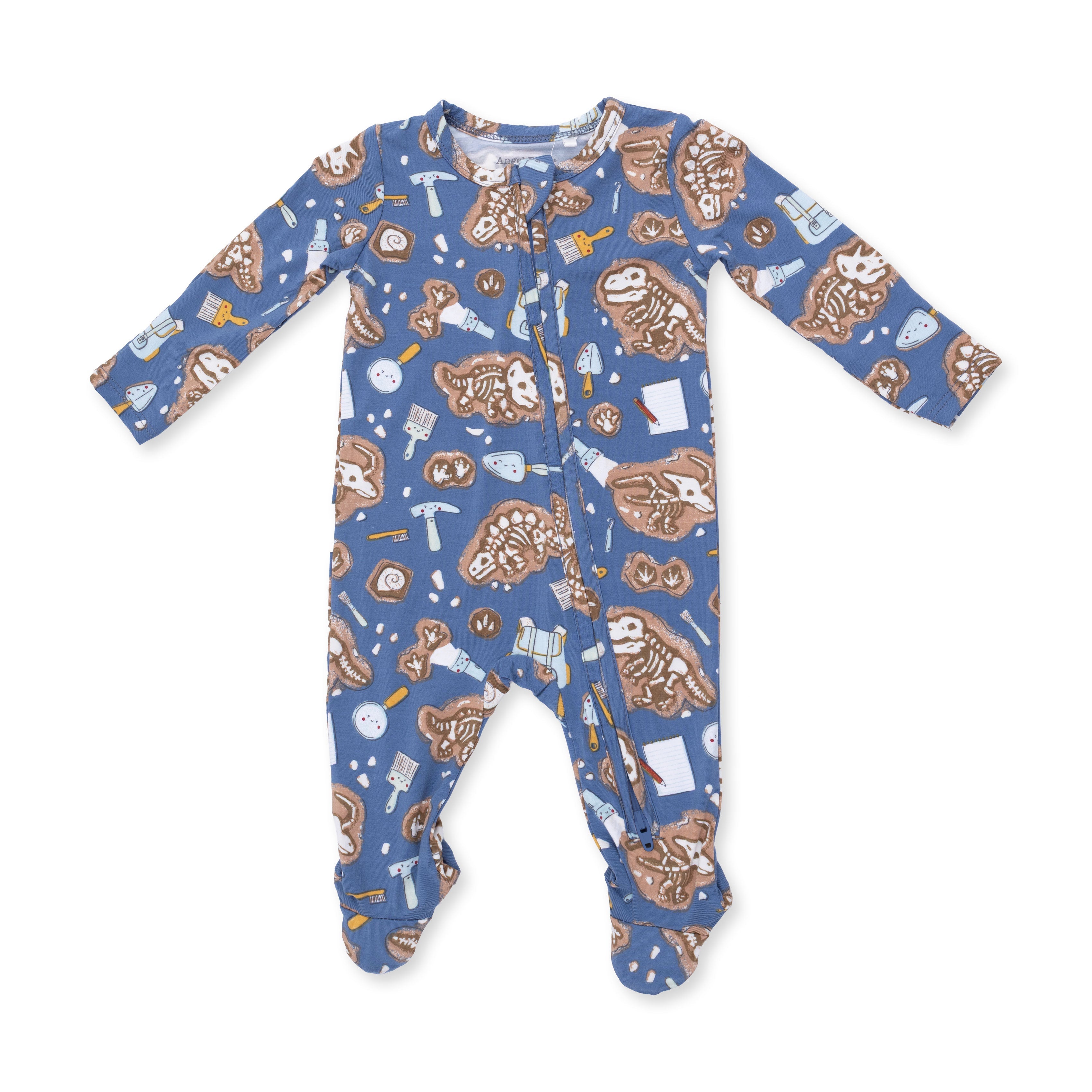 Dino Dig - 2 Way Zipper Footie