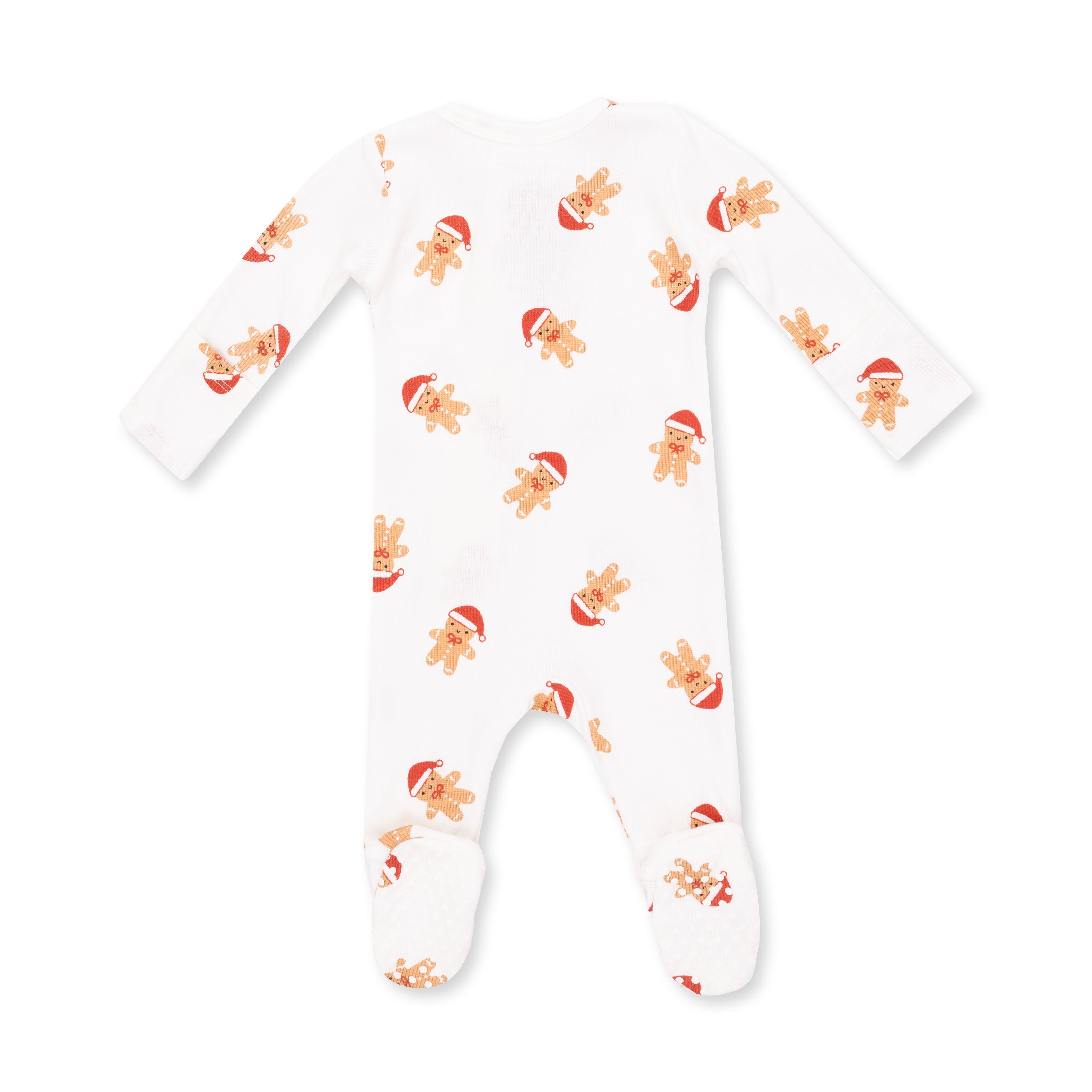 Simple Gingerbread - 2 Way Zipper Footie