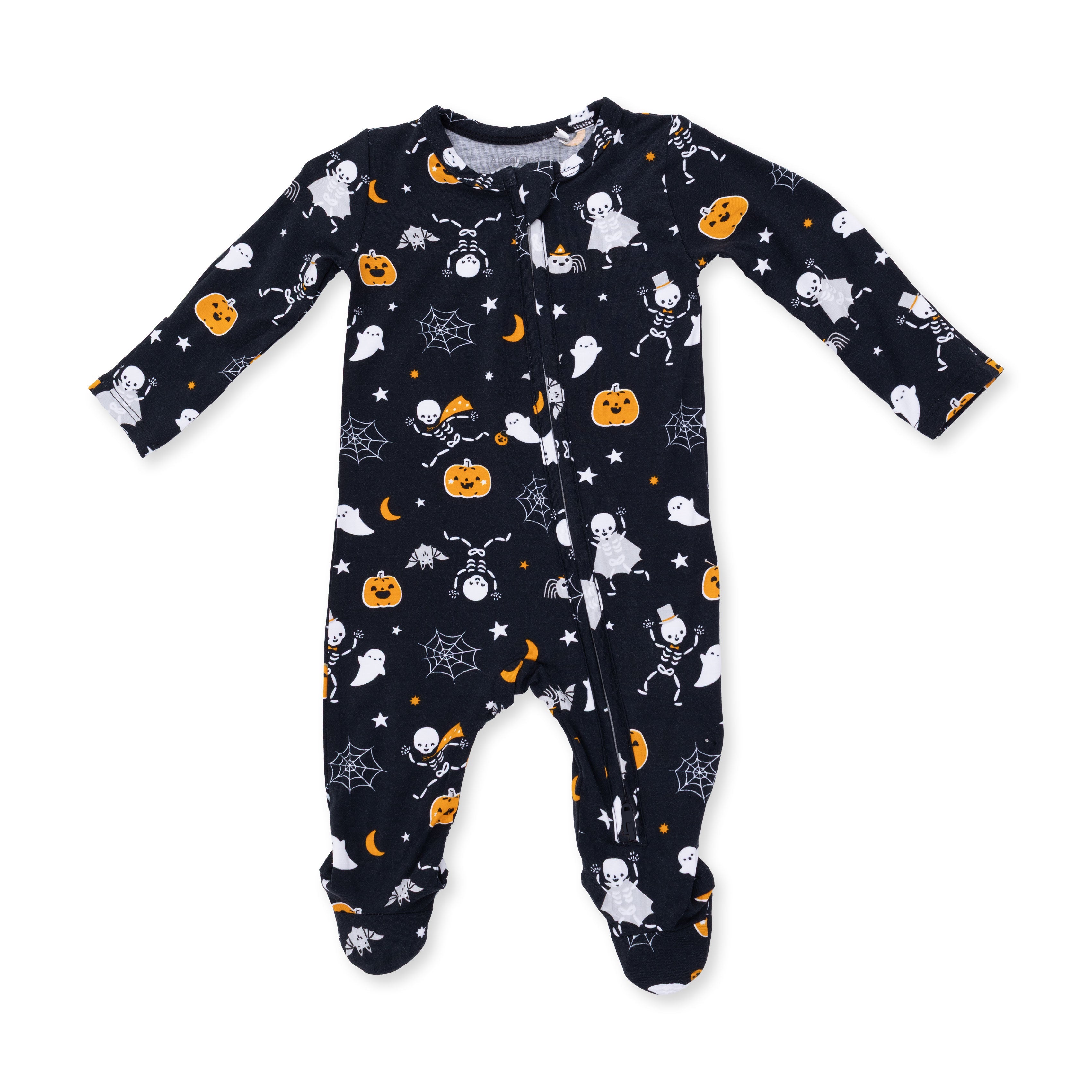 Halloween Skeleton Buddies - 2 Way Zipper Footie