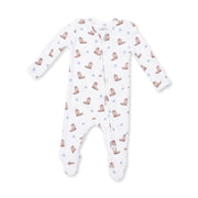 Mini Cowboy Boots - 2 Way Zipper Footie
